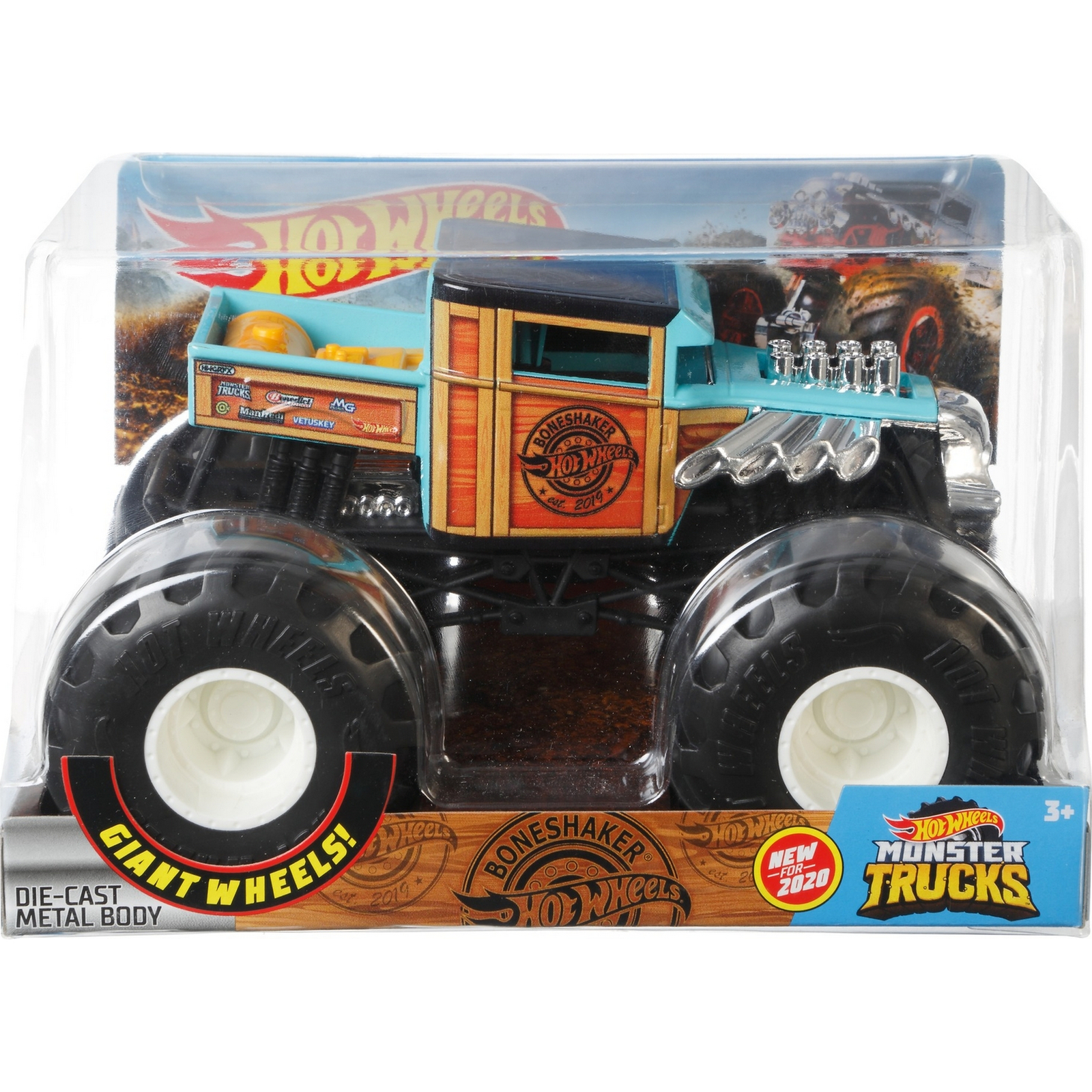 Автомобиль Hot Wheels Monster Tracks 1:24 FYJ83/GJG76 - фото 2