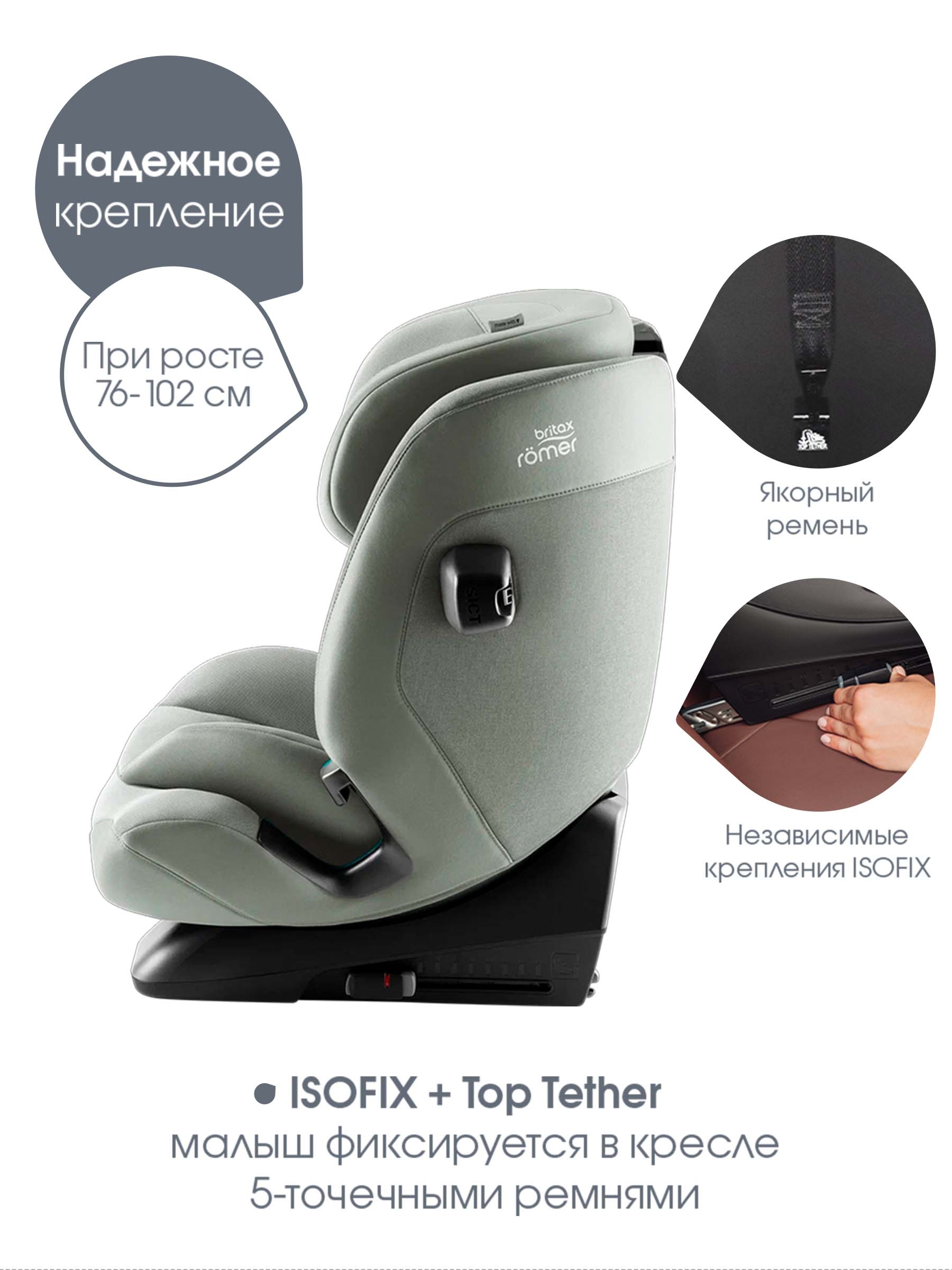 Автокресло Britax Roemer Advansafix Pro Style Isofix 1/2/3 (9-36 кг) зеленый - фото 9