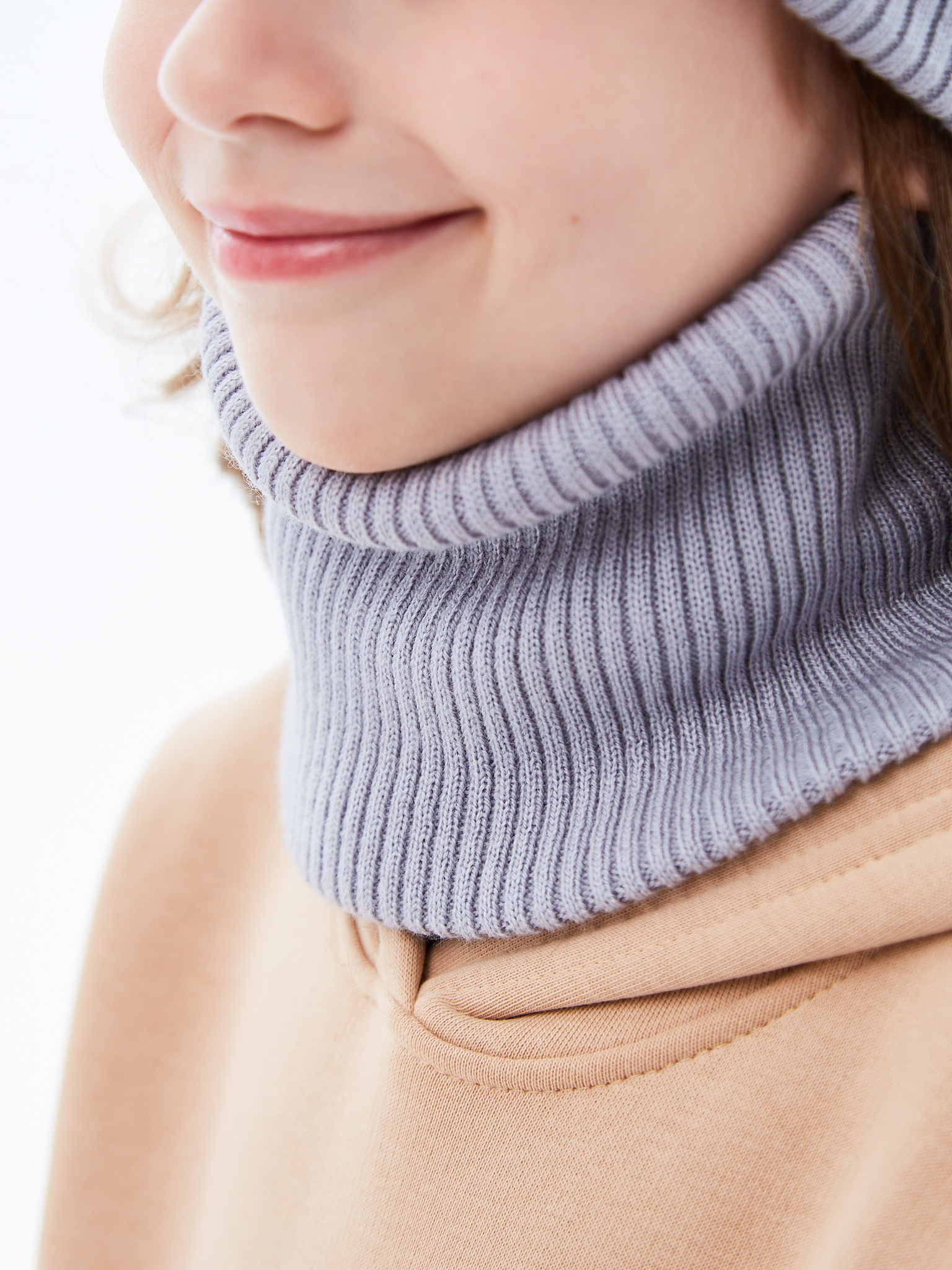 Шапка и снуд KUBRIO KU-H-52-lopata-LgreyG - фото 11