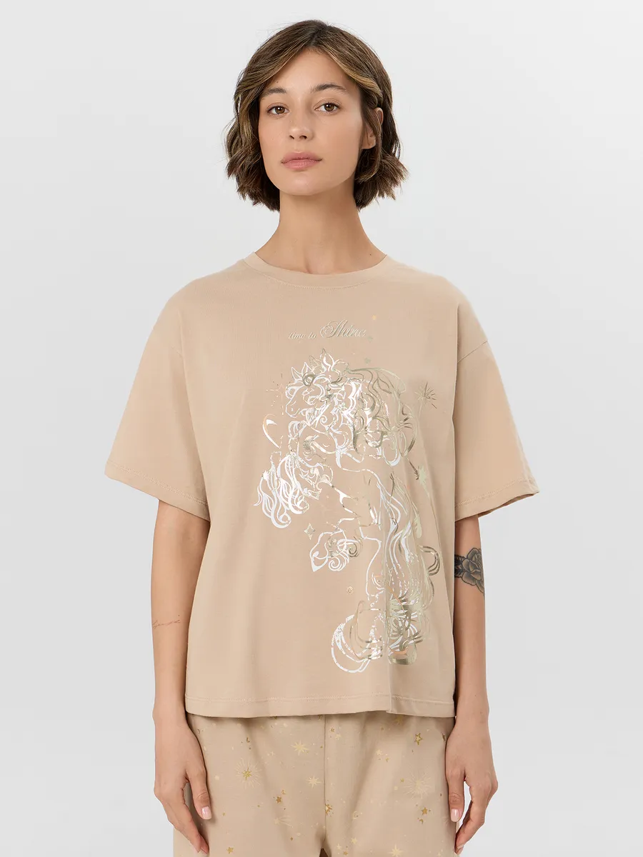 Пижама Mark Formelle (Марк Формэль) 592600/песочный +звезды на песочном - фото 5