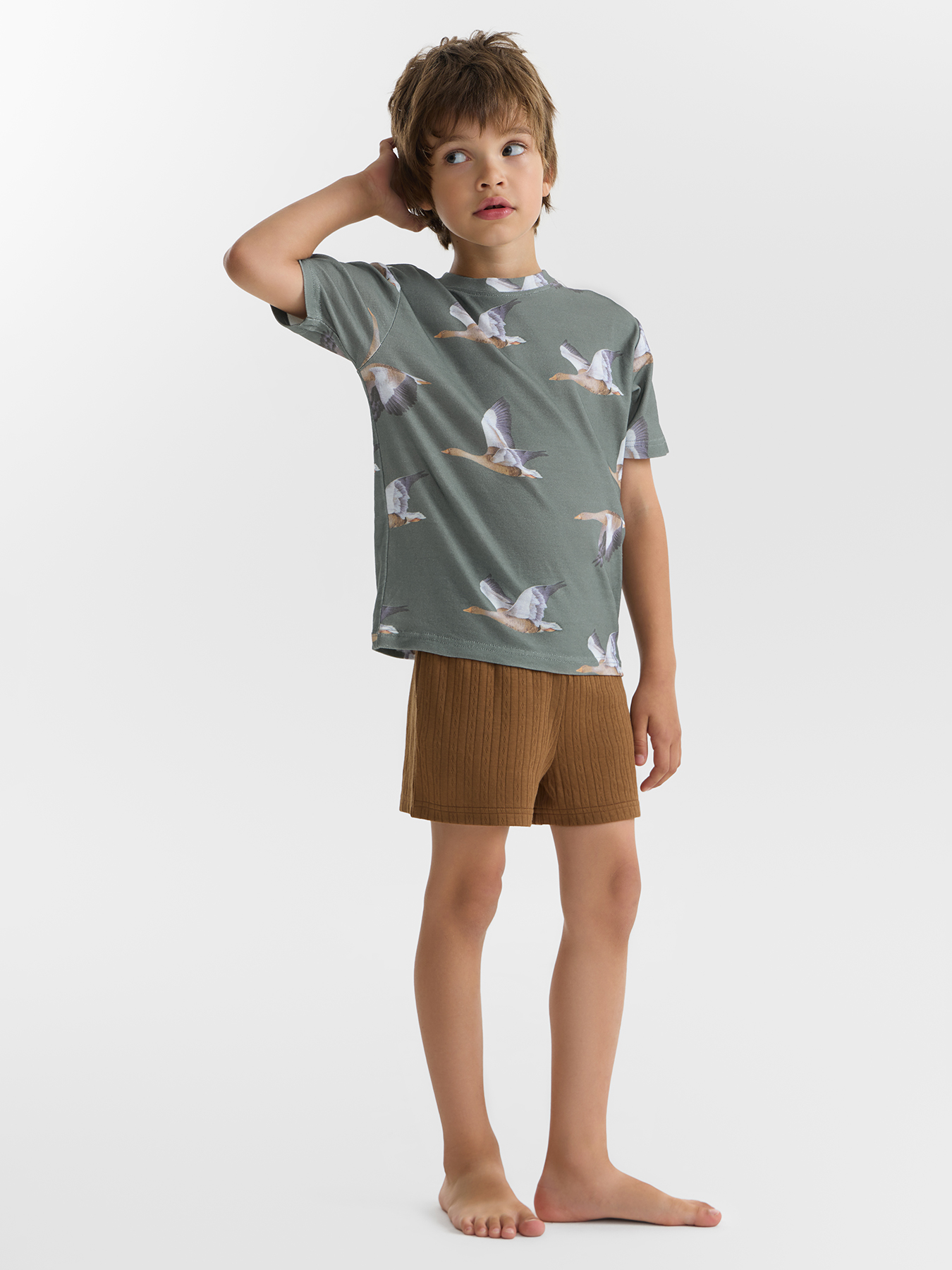 Изображение товара Детская пижама Happy Baby 92 для мальчиков и девочек хлопковый комплект для сна и дома