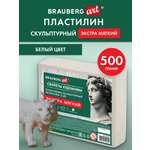 Пластилин Brauberg белый 1 цв.