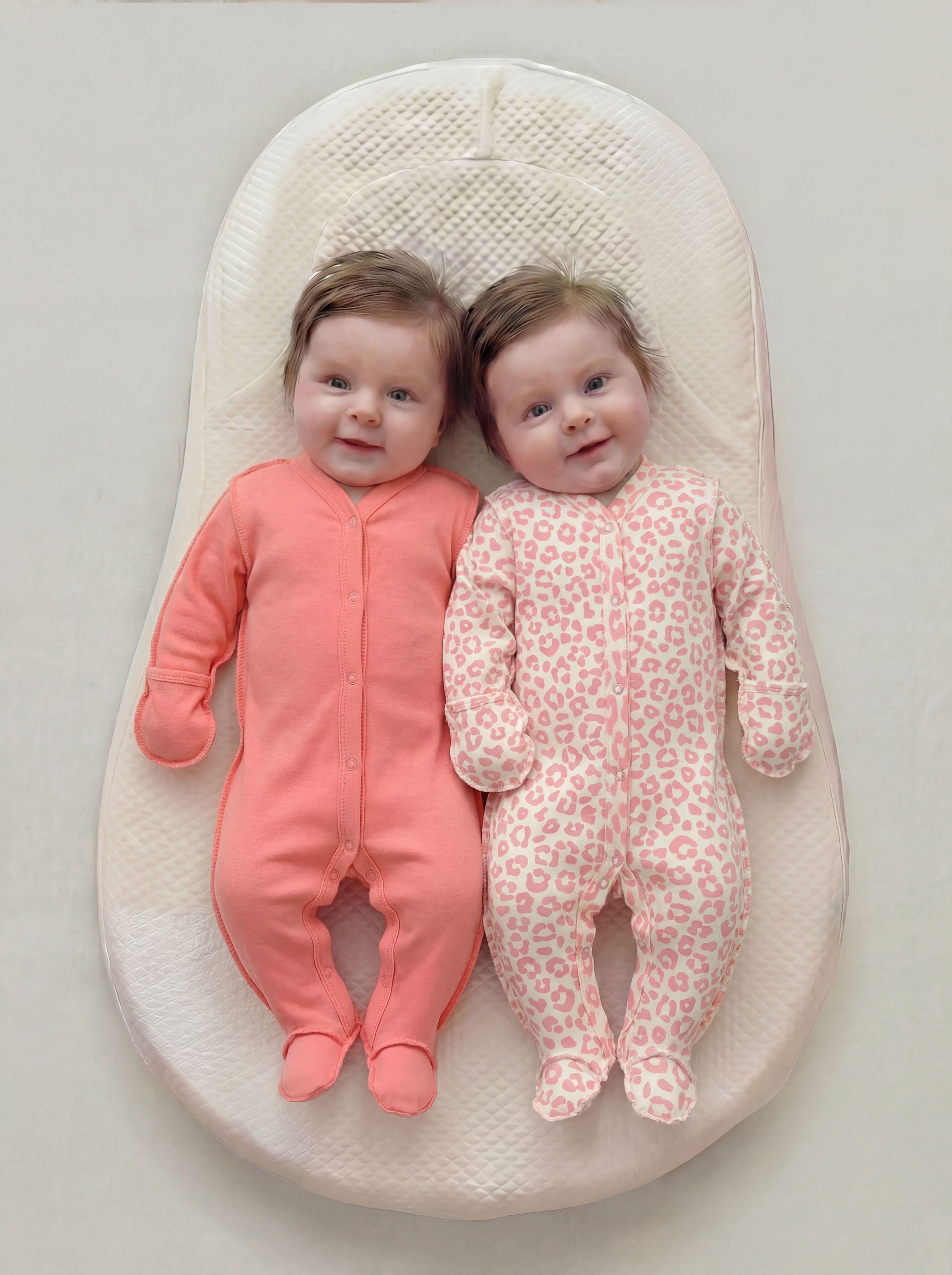 Изображение товара Комбинезон 2 шт KUZA для новорожденных 56 с антицарапками и швами наружу