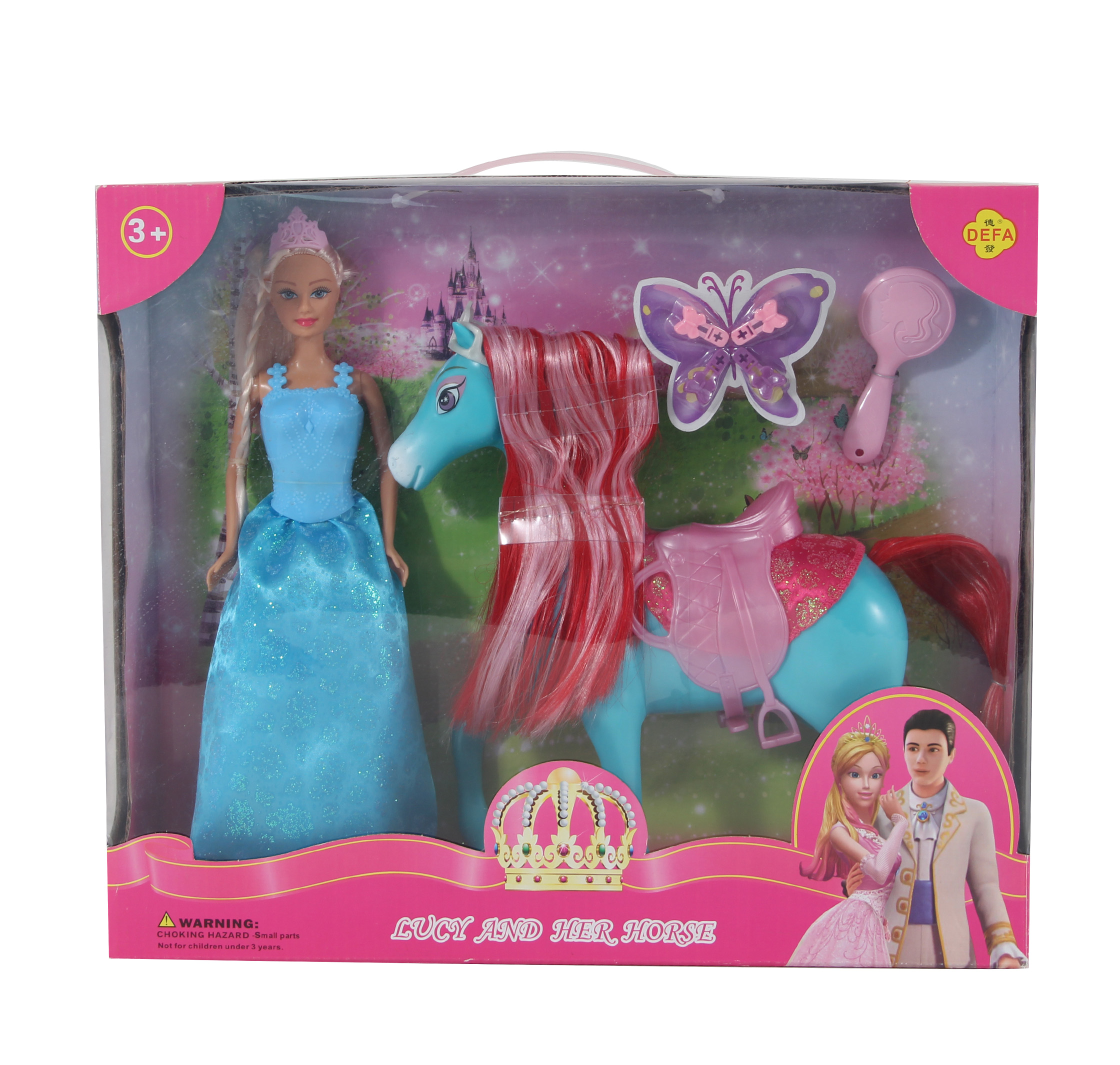 Кукла классическая Defa Lucy 8209//розово-голубой - фото 3