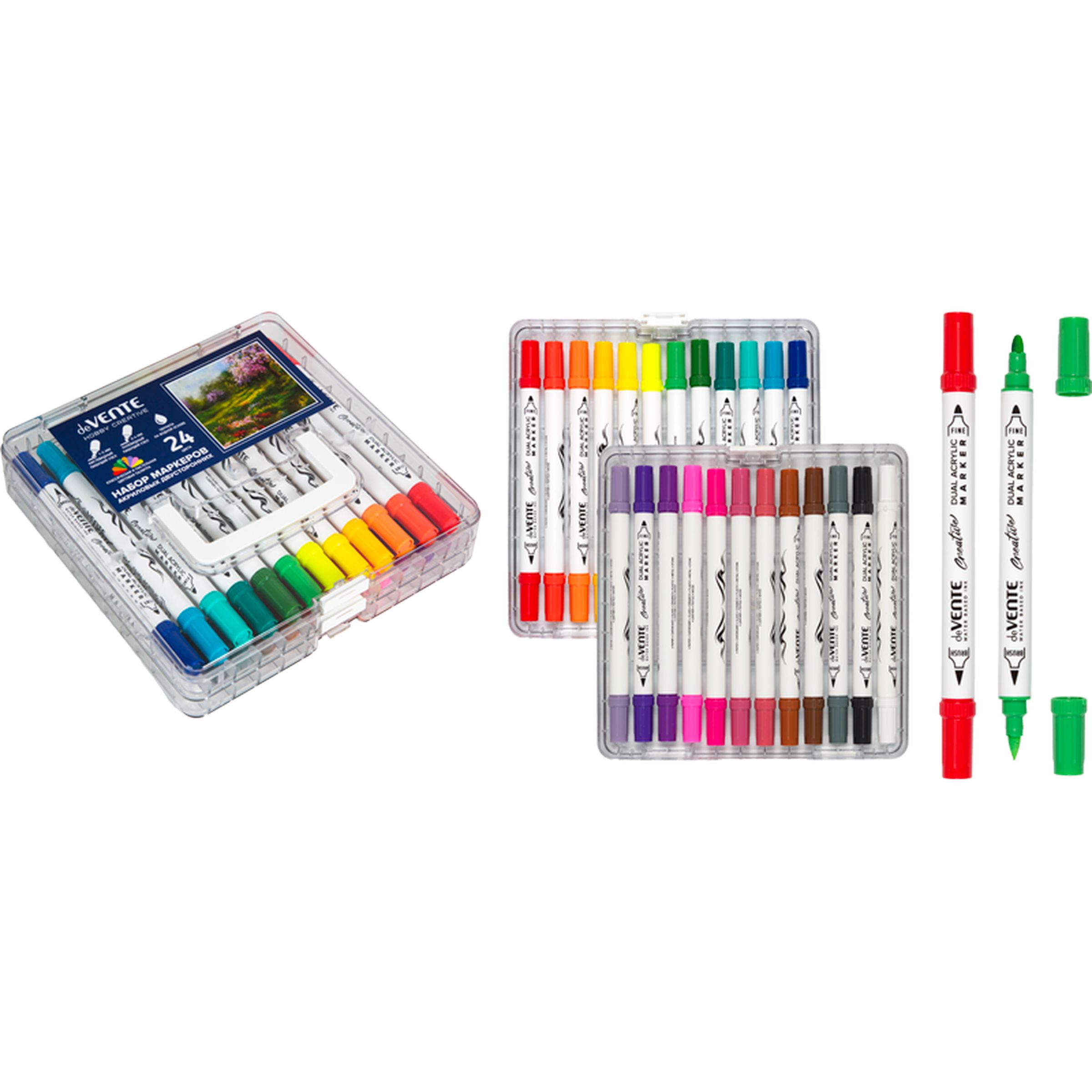 Маркеры deVENTE акриловые 24 шт. - фото 1