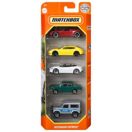 Игровой набор Matchbox Автобан Экспресс 5шт