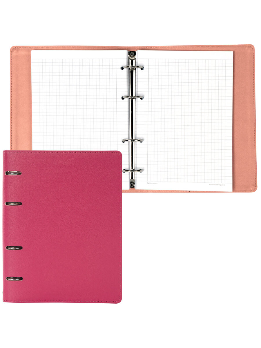 Тетрадь со сменным блоком Brauberg клетка 120 лист. - фото 6