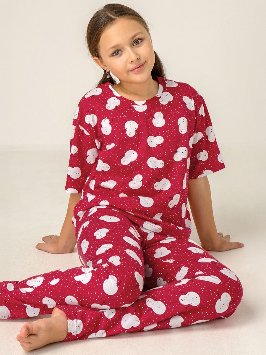 Пижама HappyFox HF6000DSPснеговики.на.красном - фото 7
