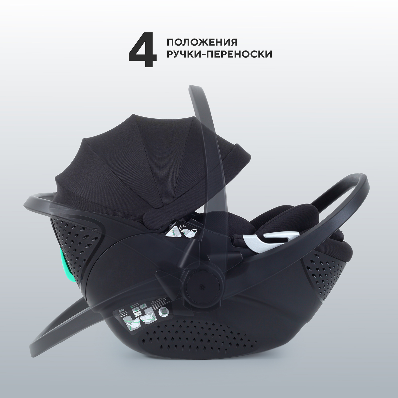 Автокресло Rant ASTER zero 0 (0 -13 кг) черный - фото 8