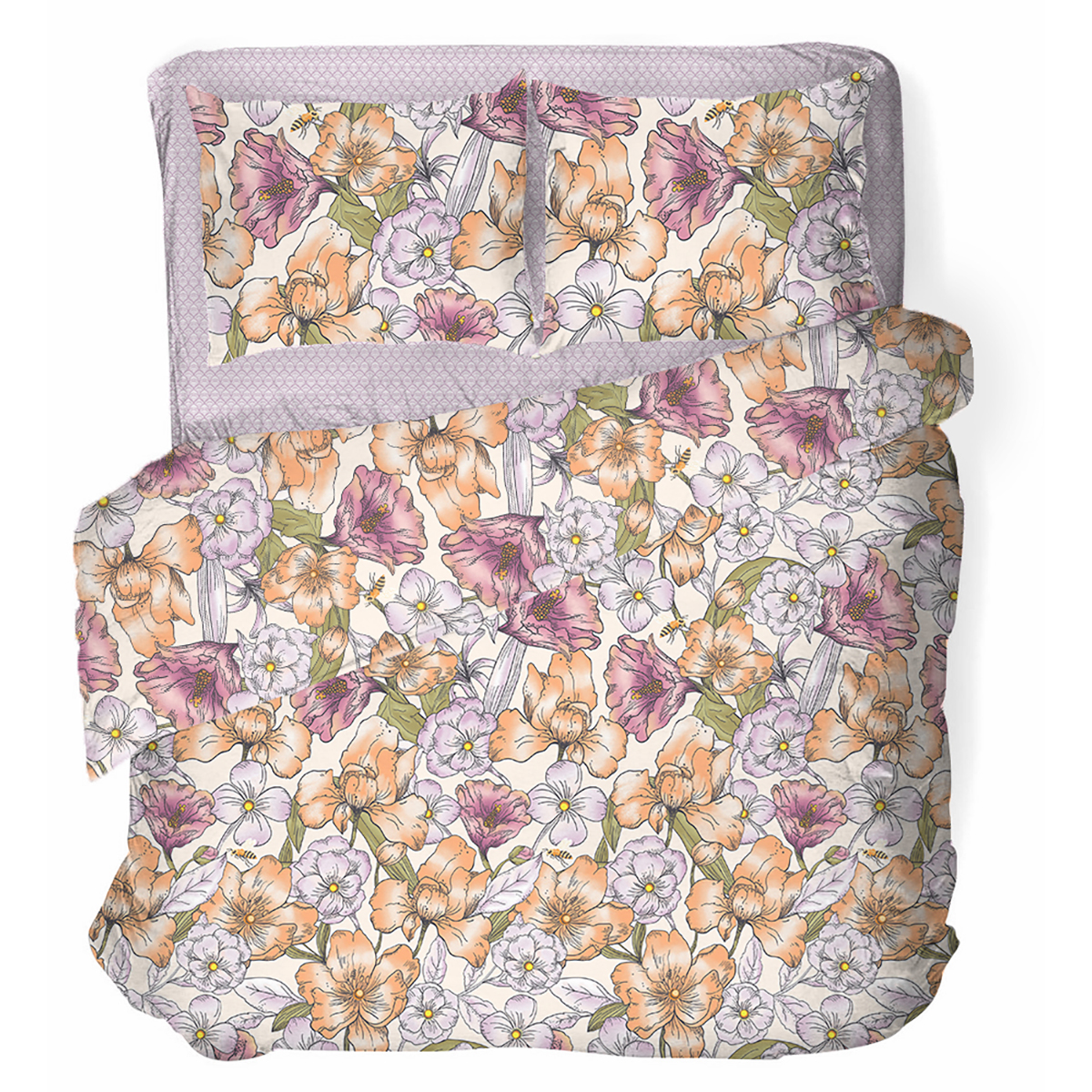 Комплект постельного белья Спал Спалыч Анемоны двуспальный 4 предм. - фото 7