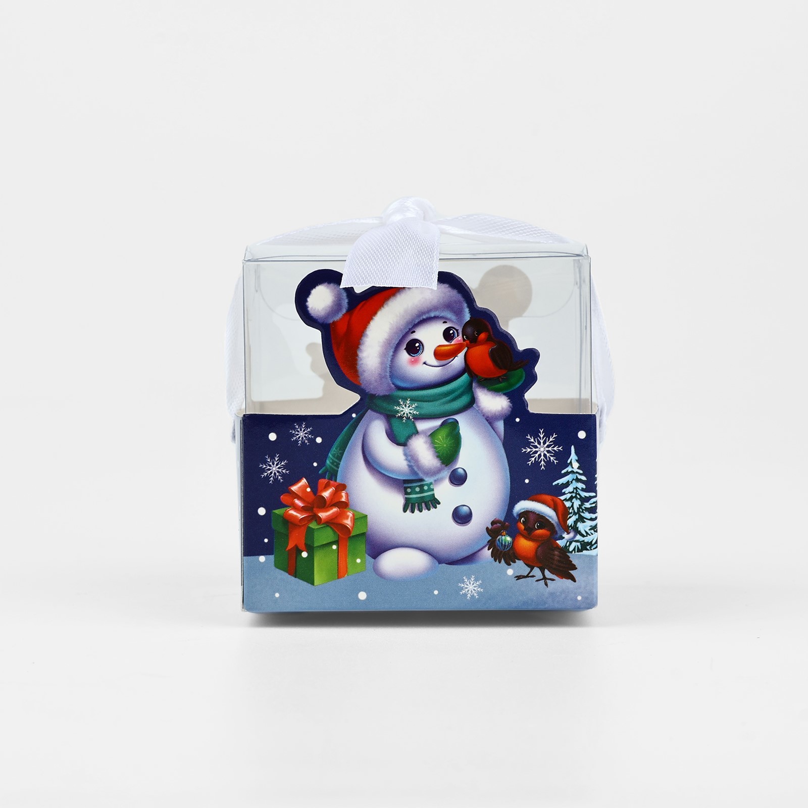 Складная коробка Дарите Счастье «Снеговик» 7 х 7 х 7 см - фото 3