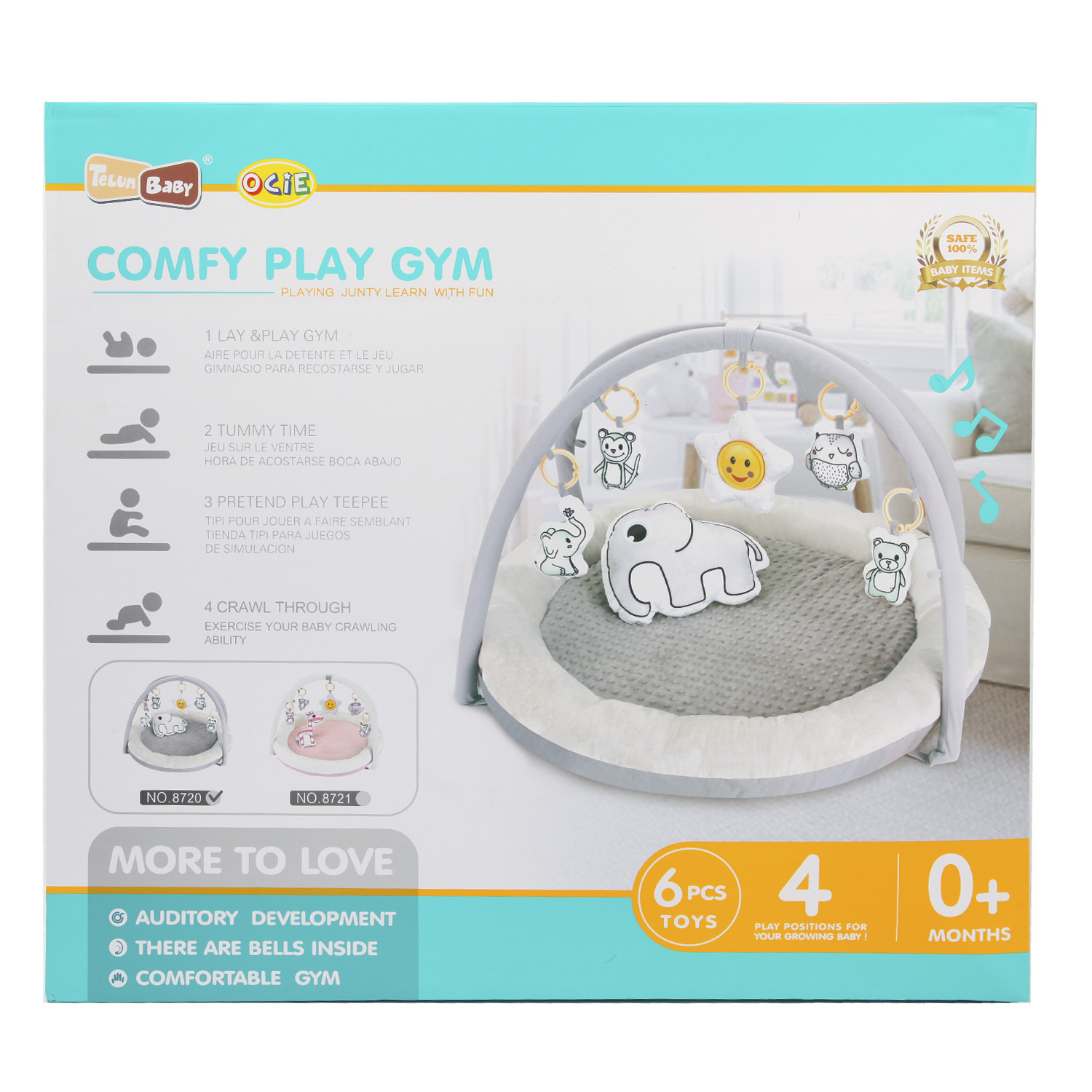 Коврик TELUN BABY с дугами - фото 12