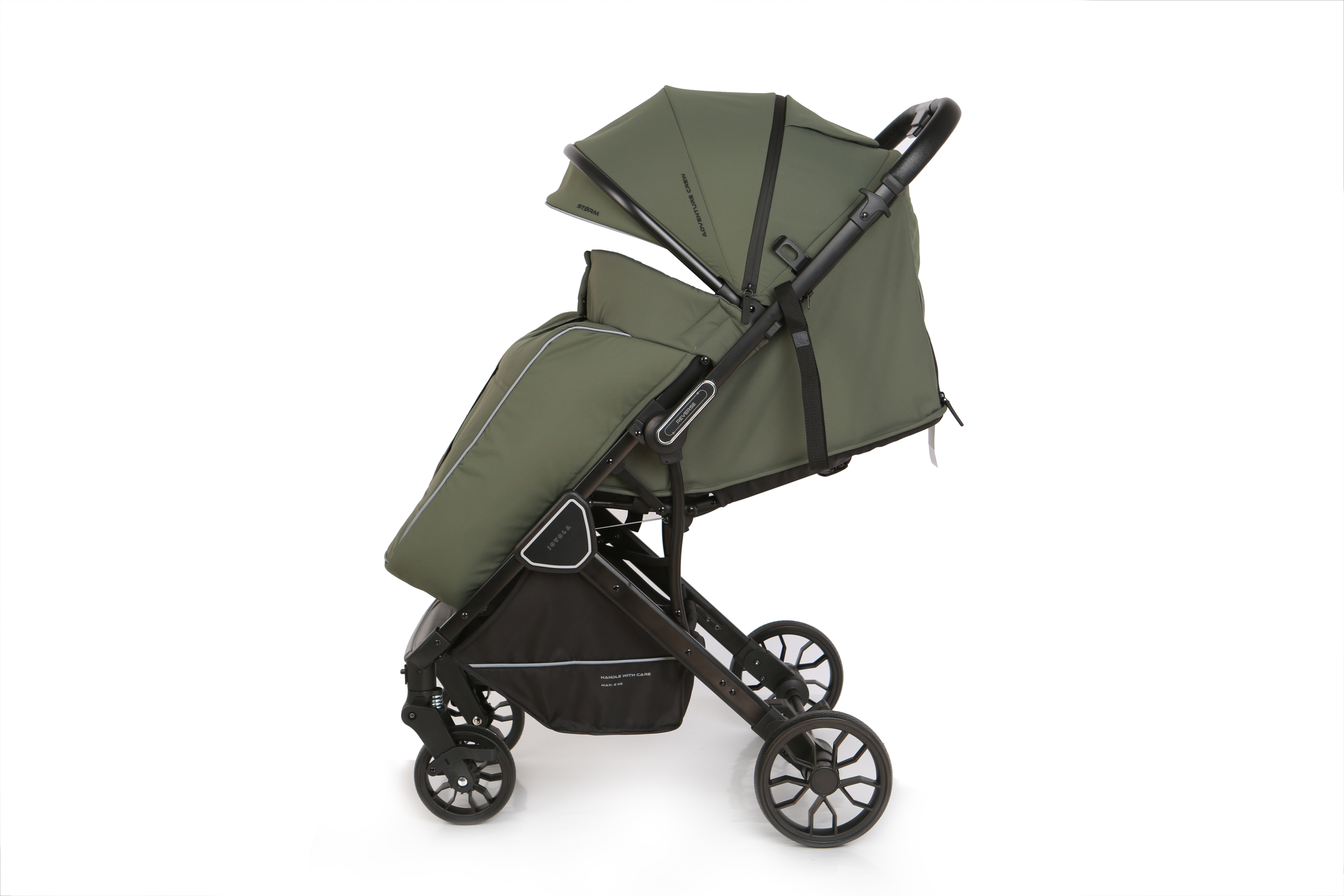 Коляска прогулочная JOVOLA Storm, зеленый - фото 4