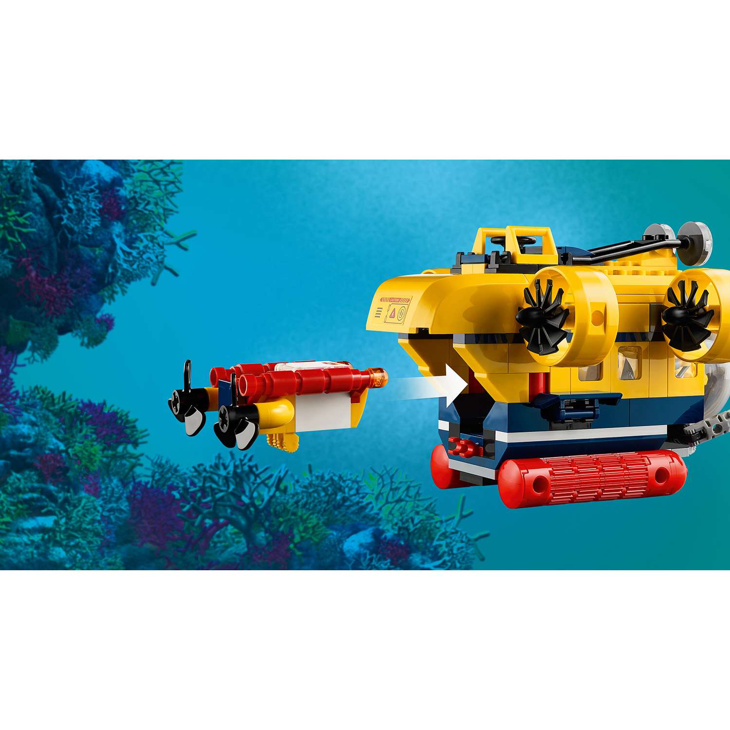 Конструктор LEGO City Ocean Exploration Submarine блочный - фото 11