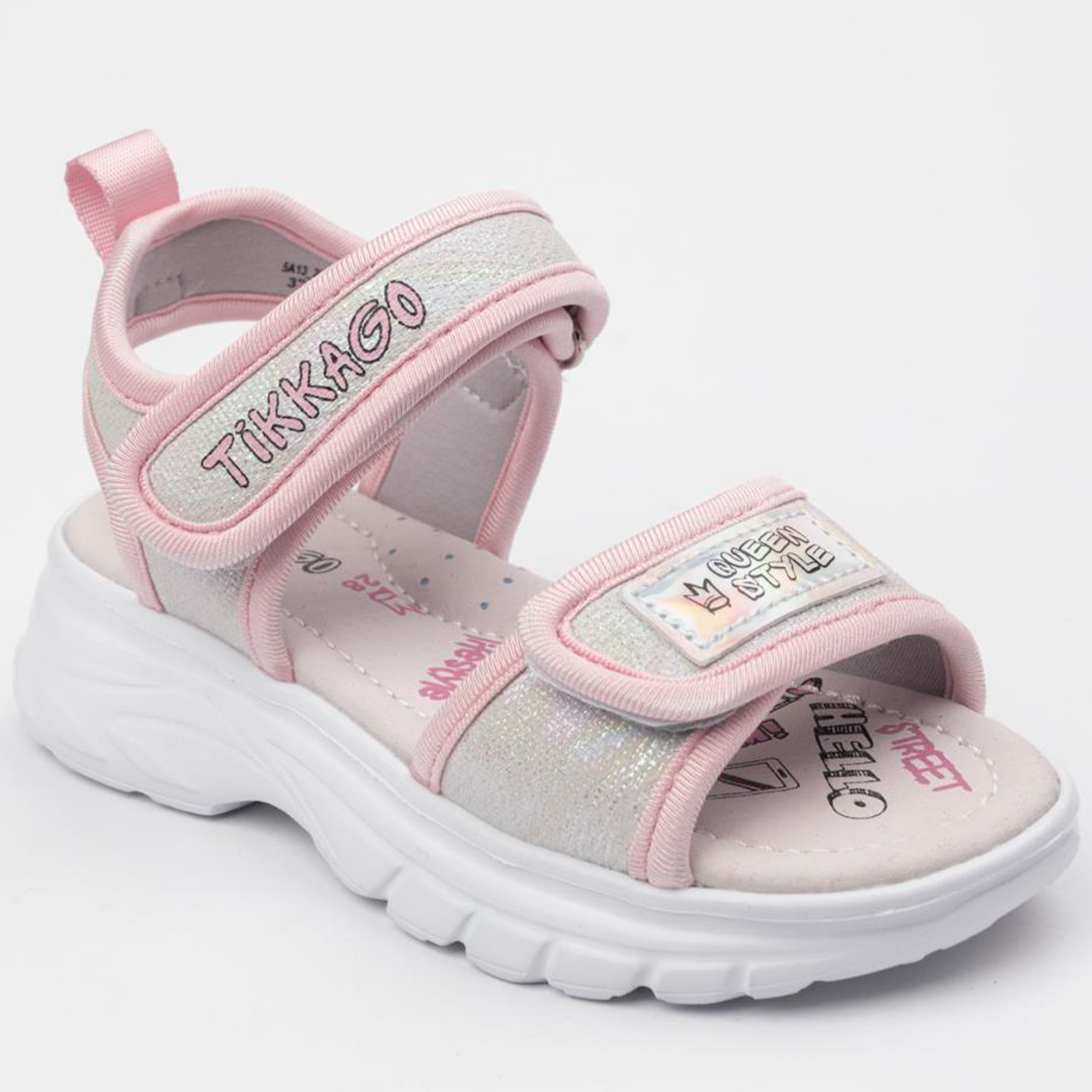 Сандалии TikkaGo 5A13_262616_silver-pink - фото 4