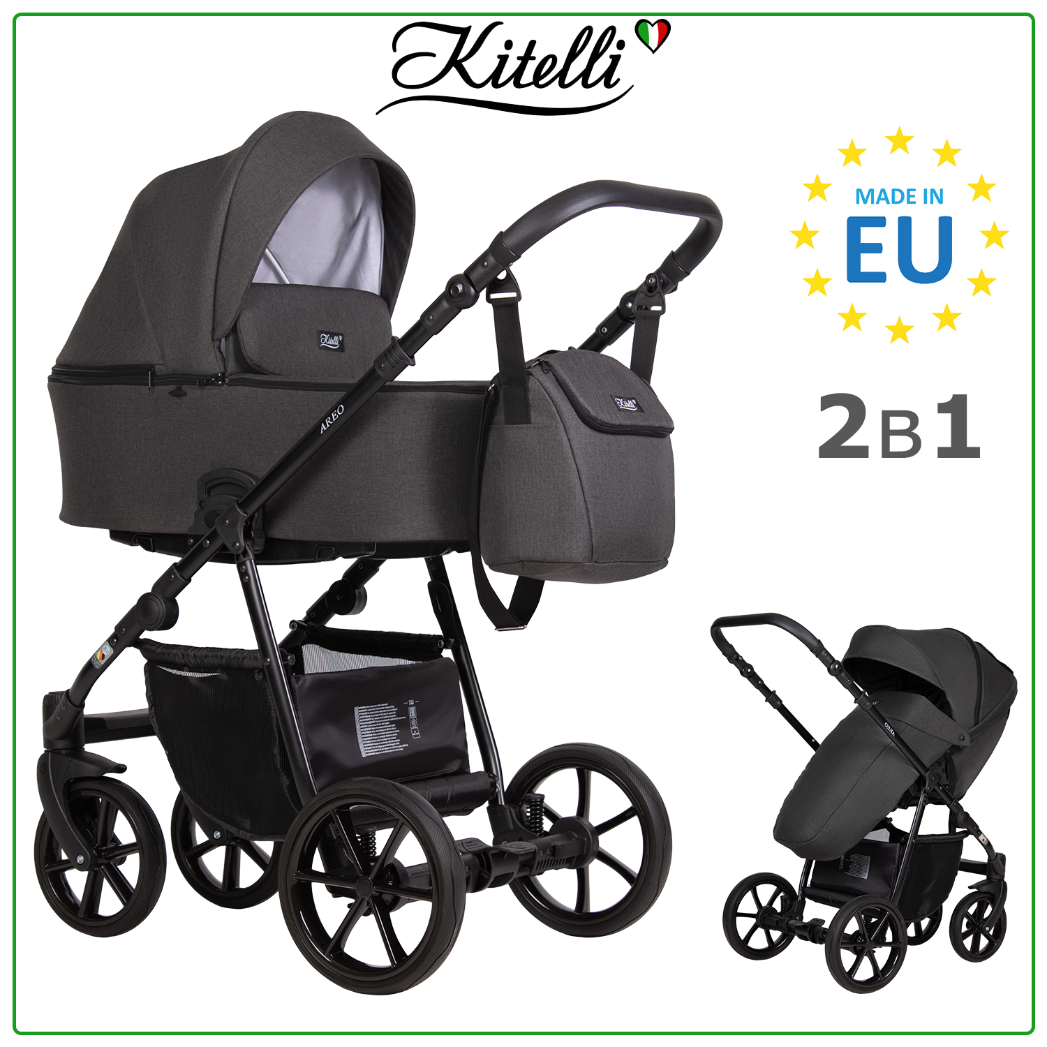 Коляска 2 в 1 Kitelli Areo LUX - фото 1