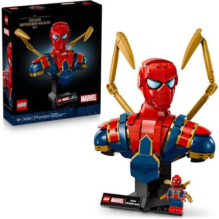 Конструктор LEGO Marvel Super Heroes Бюст Железного Человека-паука 379 дет.