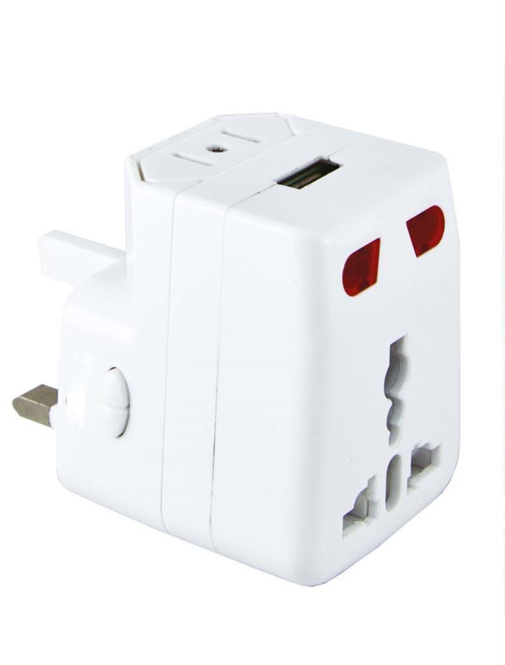 Тревел-адаптер TDM electric с USB - фото 1