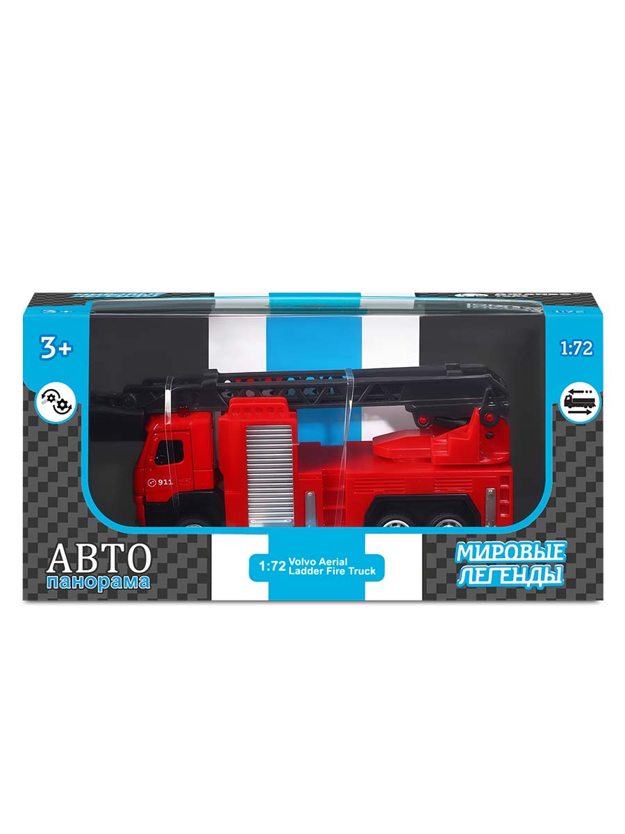 Пожарная машина АВТОпанорама Volvo FM Пожарная служба 1:72 JB1251450 - фото 10