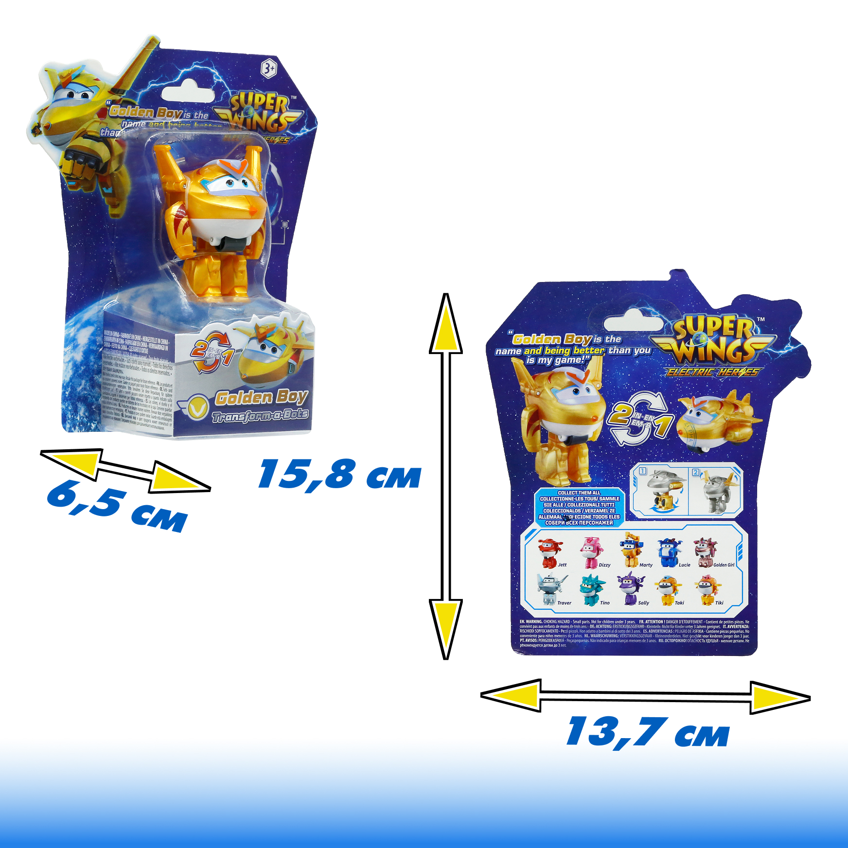 Фигурка Супер Крылья Робот трансформер Голден Бой - фото 6