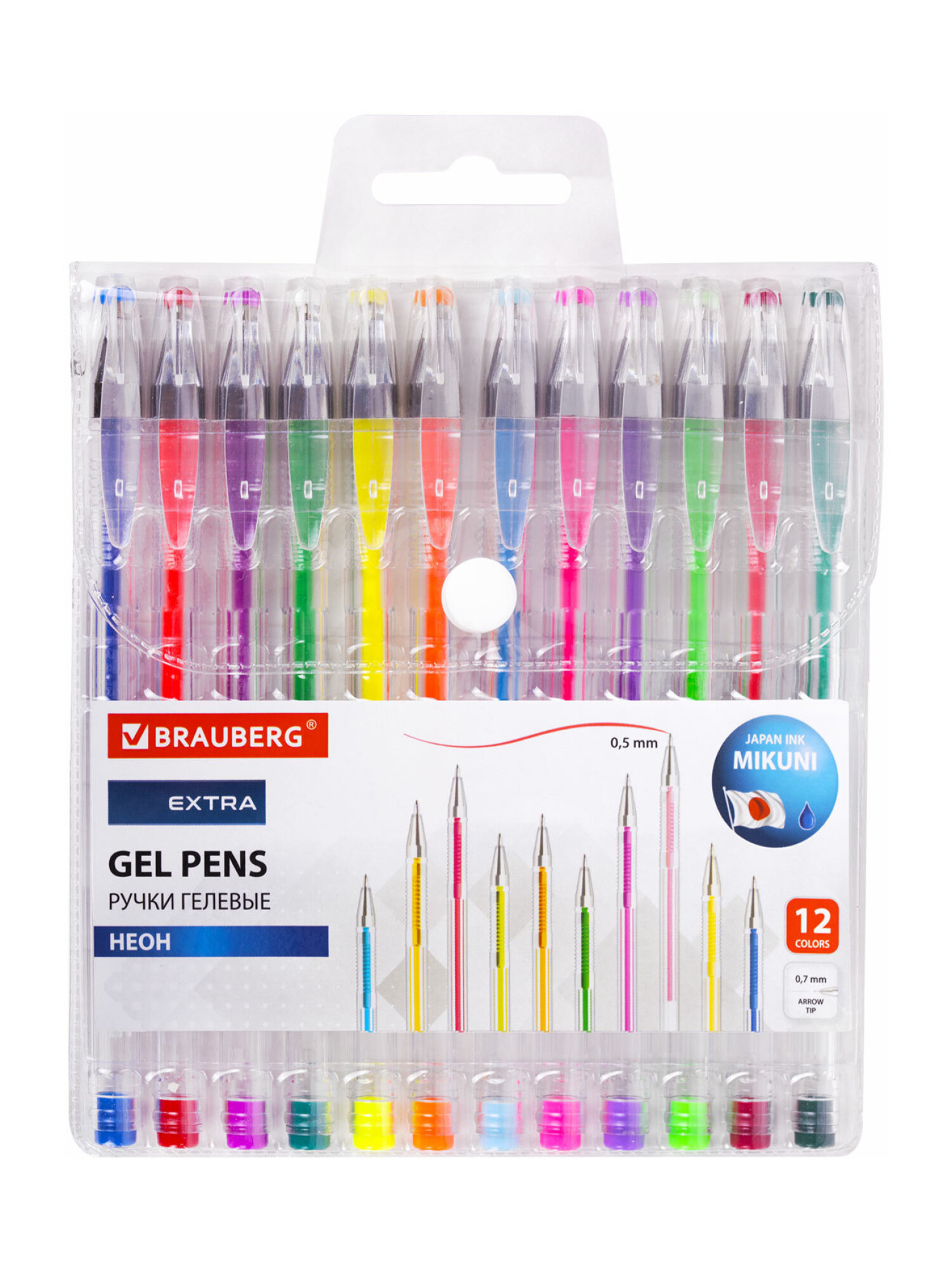 Ручка гелевая Brauberg 12 шт. - фото 5