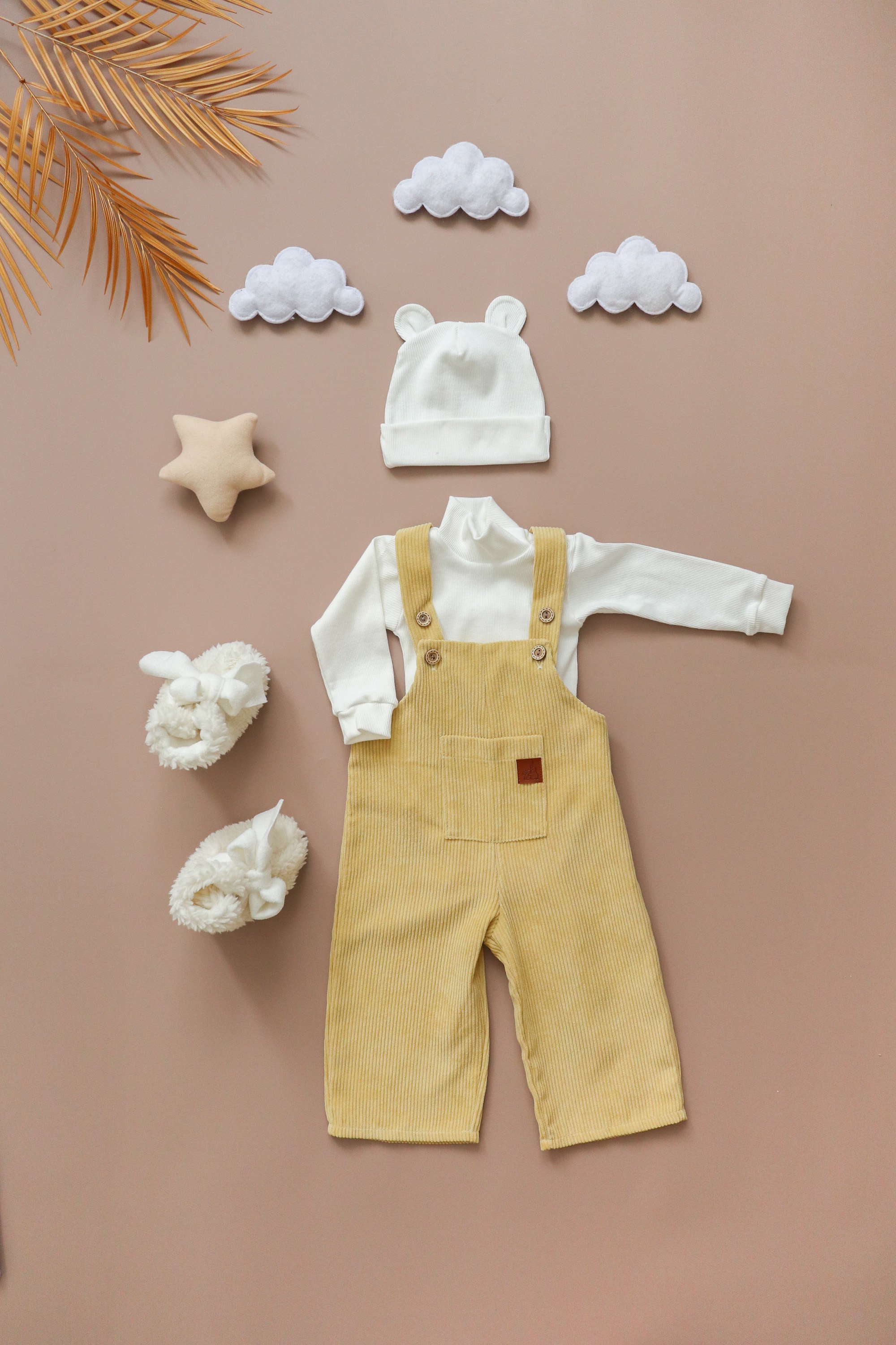 Полукомбинезон Bunnyphant Т-227/горчичный - фото 2