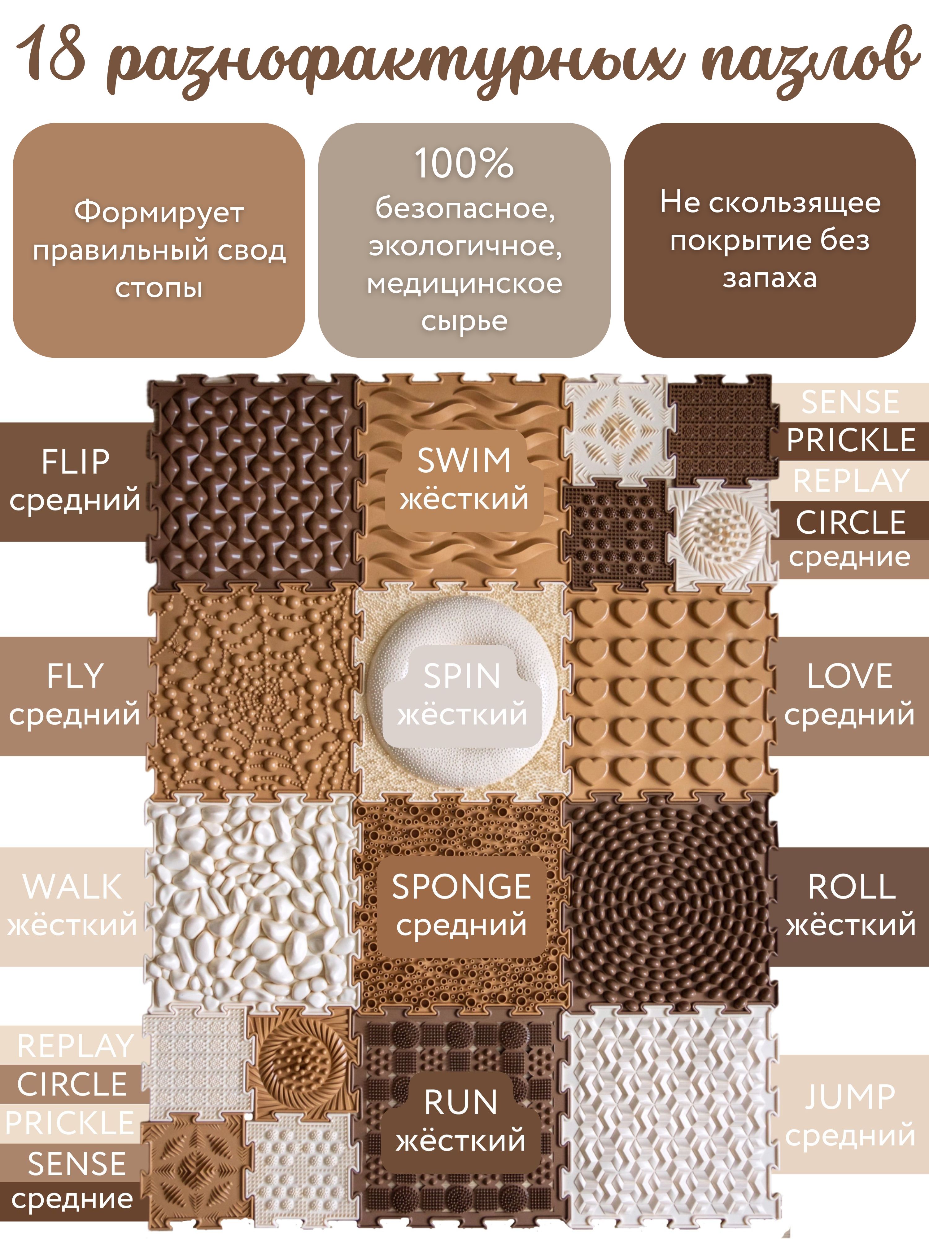 Коврик-пазл ARTSTEP 15 пазлов 25 x 25 см - фото 2