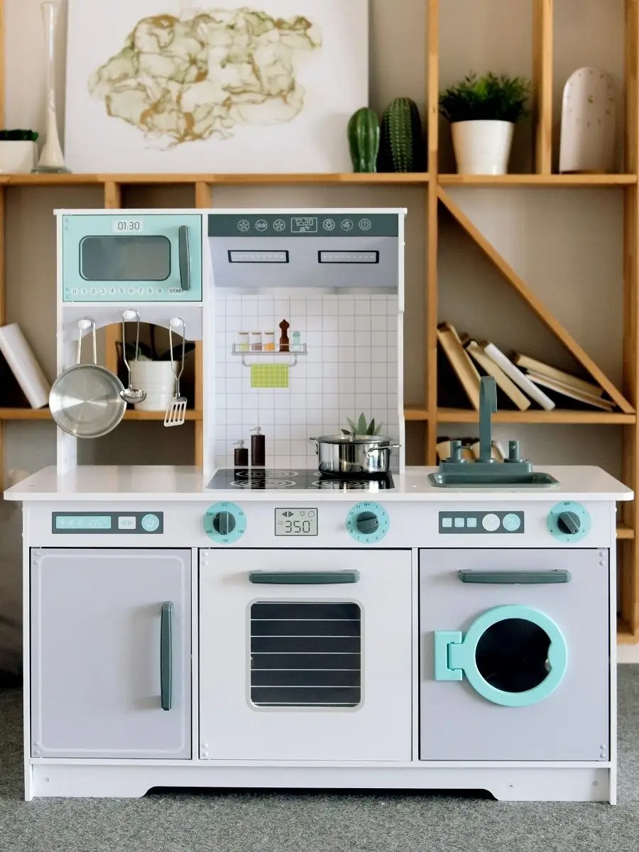 Игрушечная кухня PAREMO с аксессуарами: 4 шт. - фото 1