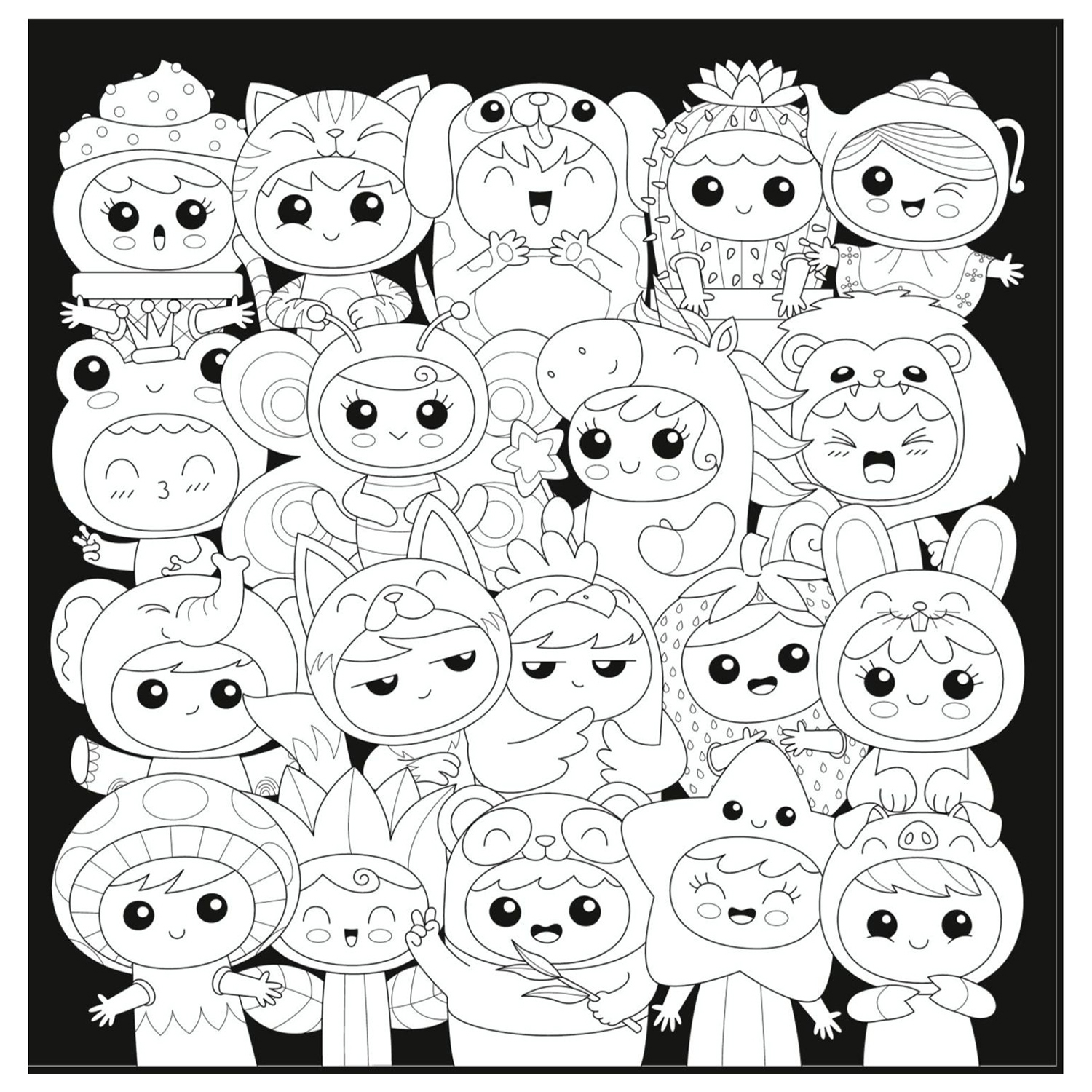 Раскраска Эксмо Уиии Я раскрашиваю Kawaii - фото 5