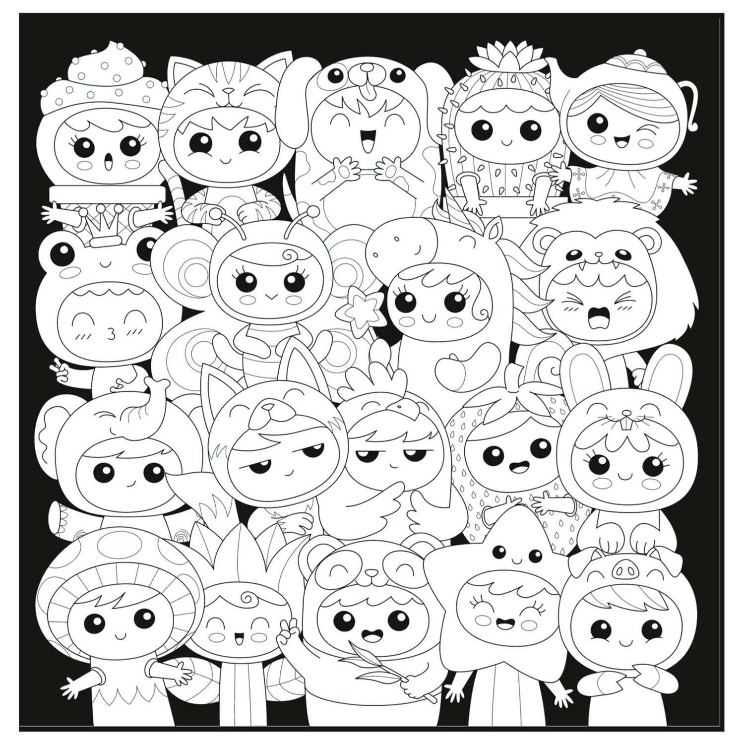 Раскраска Эксмо Уиии Я раскрашиваю Kawaii - фото 5