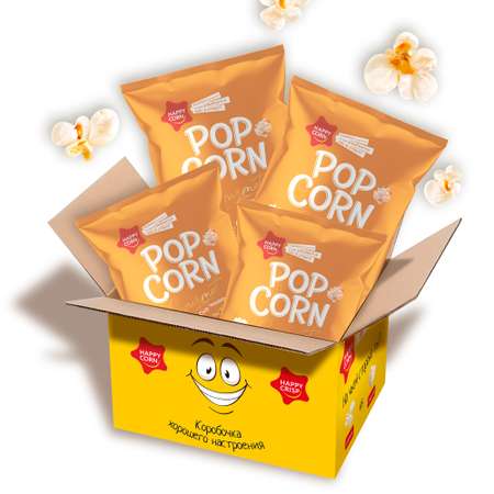Попкорн премиум Happy Corn Gourmet Сыр Чеддер 4 шт по 50г