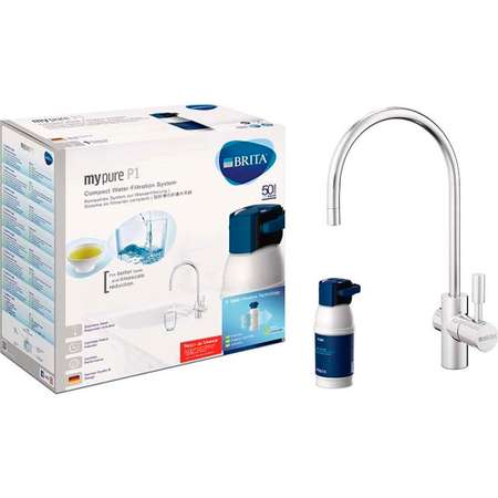 Фильтр для воды BRITA MyPure P1 с трехходовым смесителем