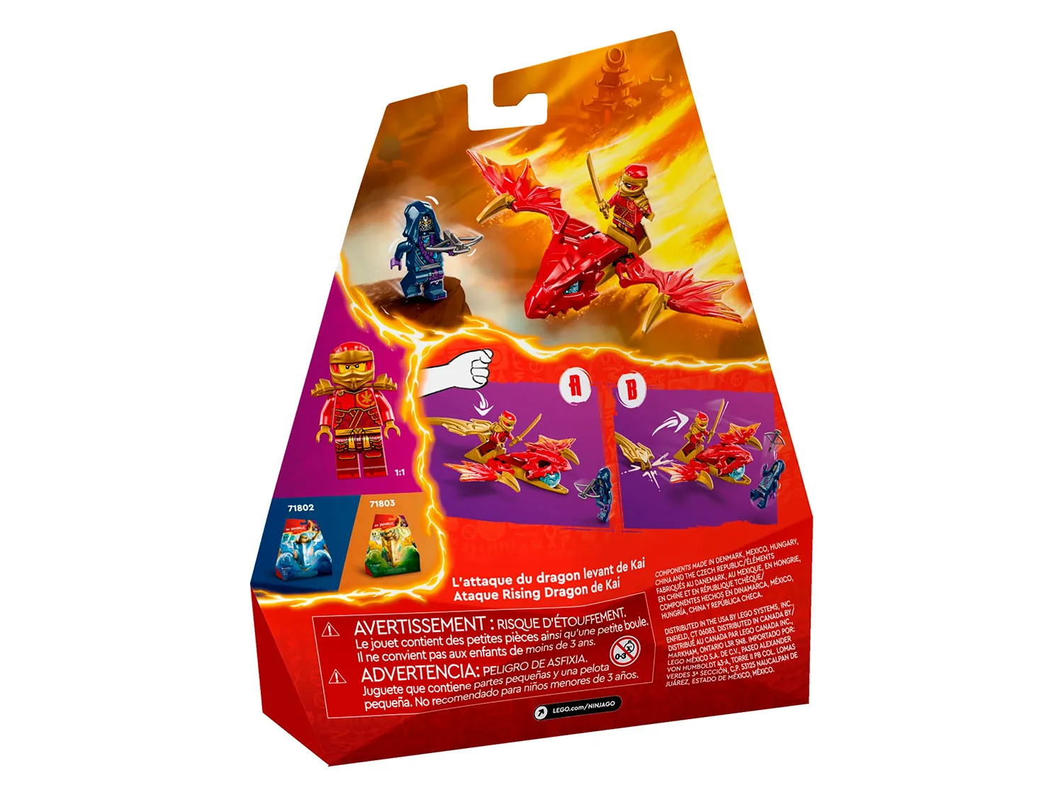 Изображение товара Конструктор LEGO NINJAGO К003 71801 Восходящий дракон с функцией боя Изображение товара Конструктор LEGO NINJAGO К003 71801 Восходящий дракон с функцией боя