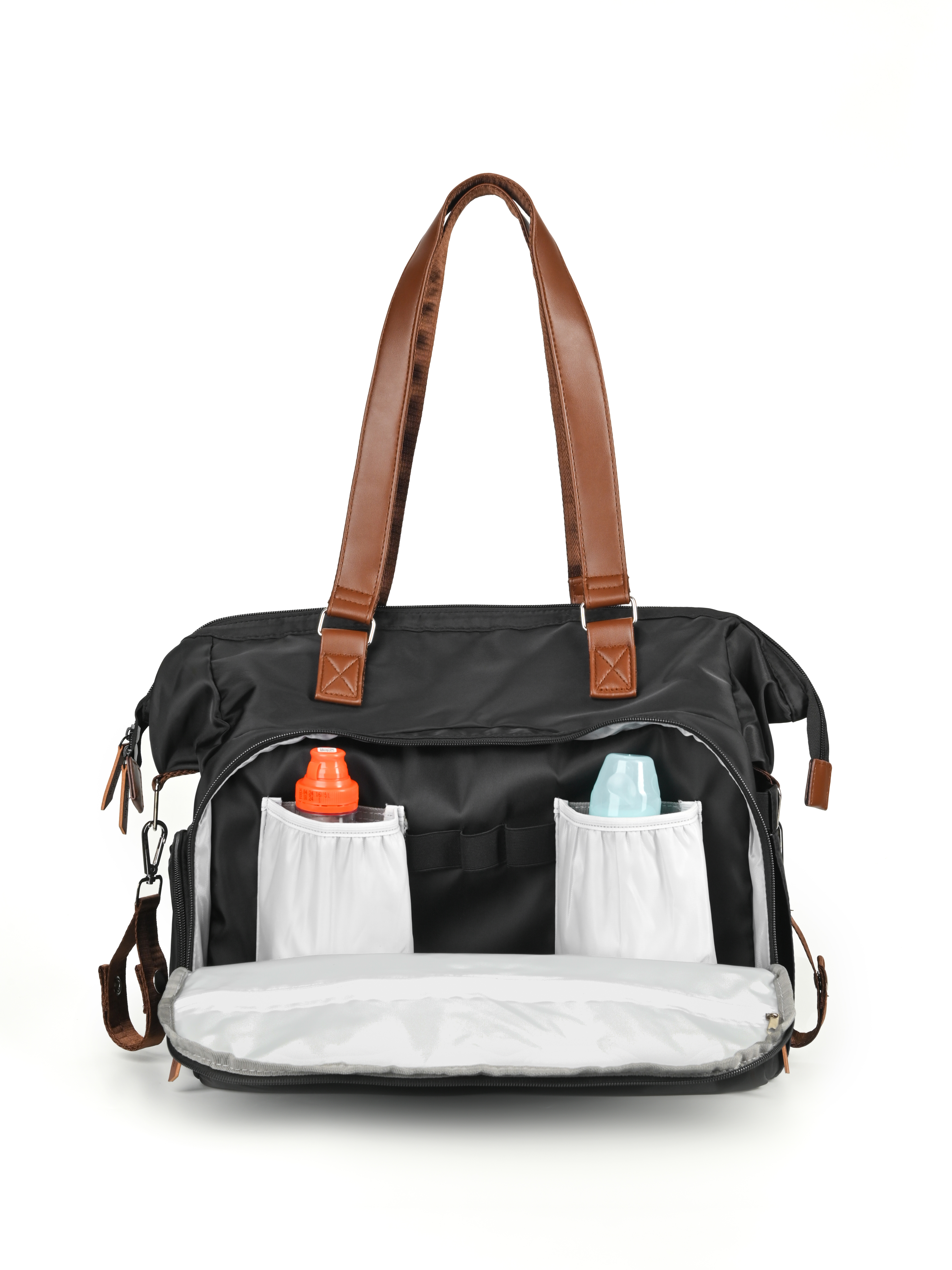 Сумка на ручку коляски StrollerAcss Сумка для мамы и малыша SA1/Черный - фото 16