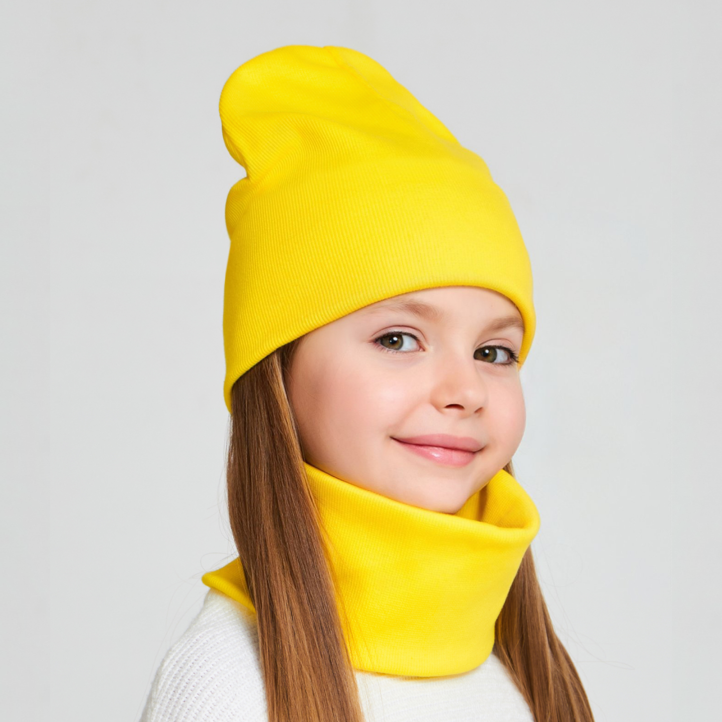 Шапка и снуд KUBRIO NYC-H-69-KashG-yellow - фото 4