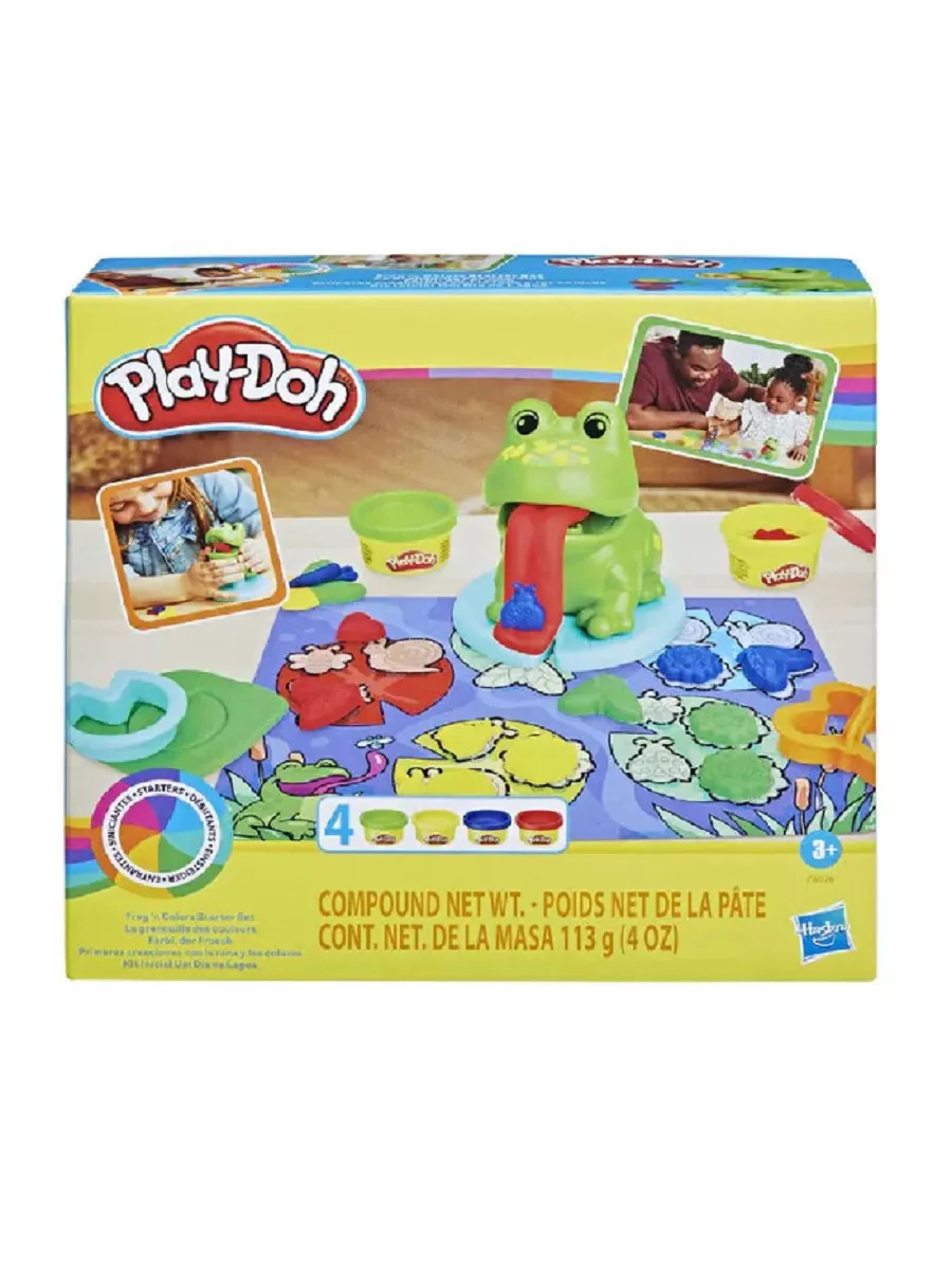 Масса для лепки Play-Doh Лягушка и цвета 4 цв. - фото 1