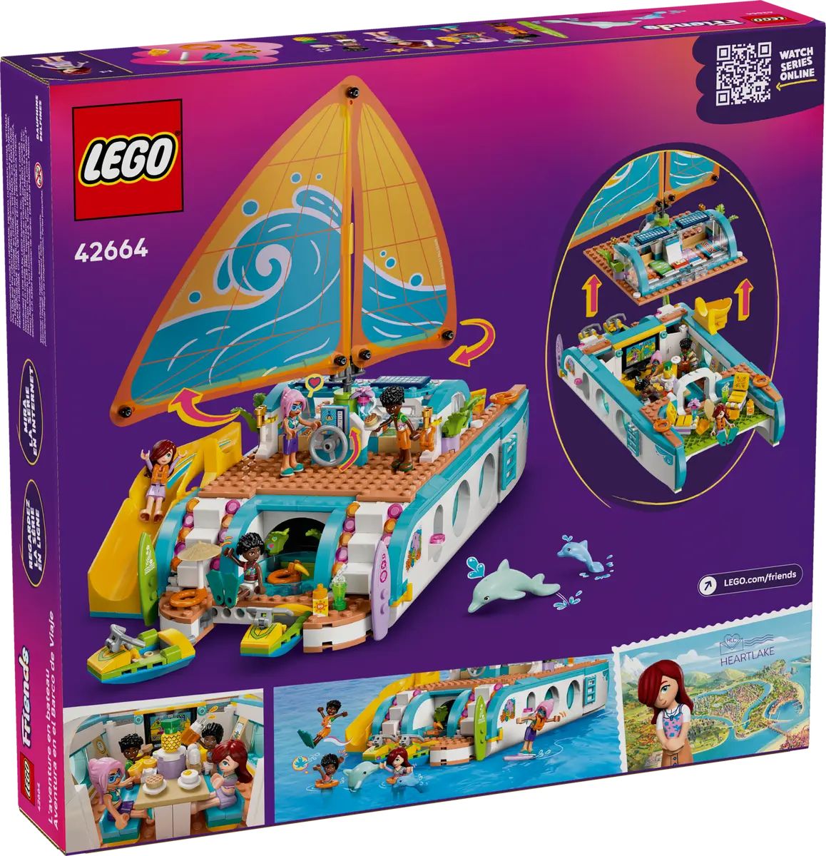 Конструктор LEGO Friends Приключение на лодке 685 дет. - фото 8