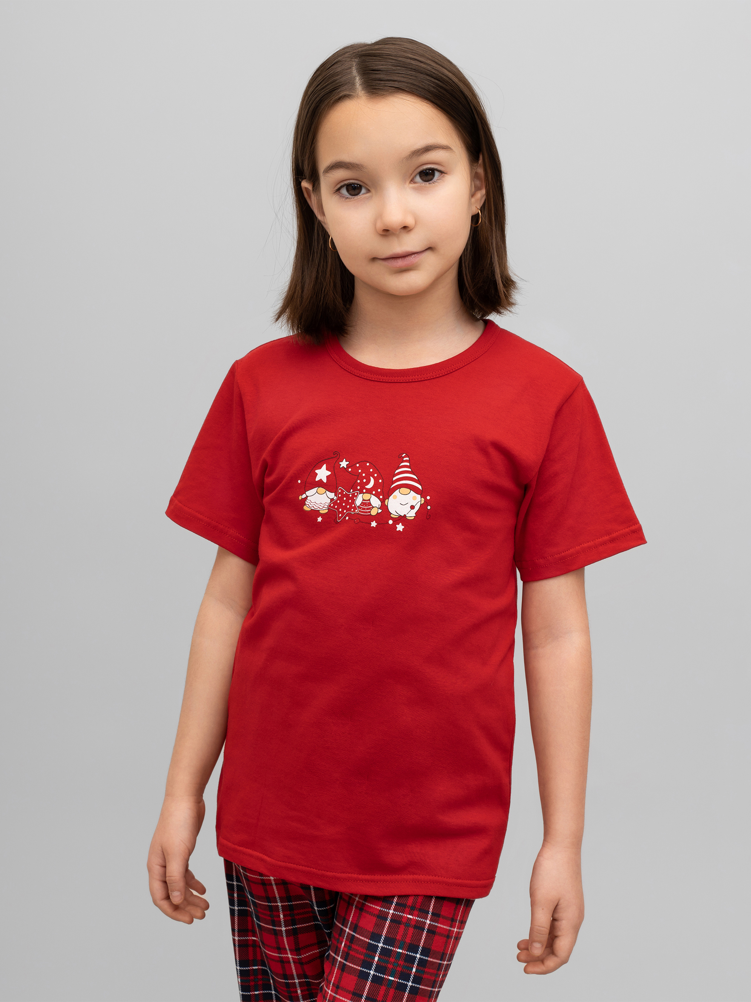 Пижама Утенок 827п красный гномы - фото 37