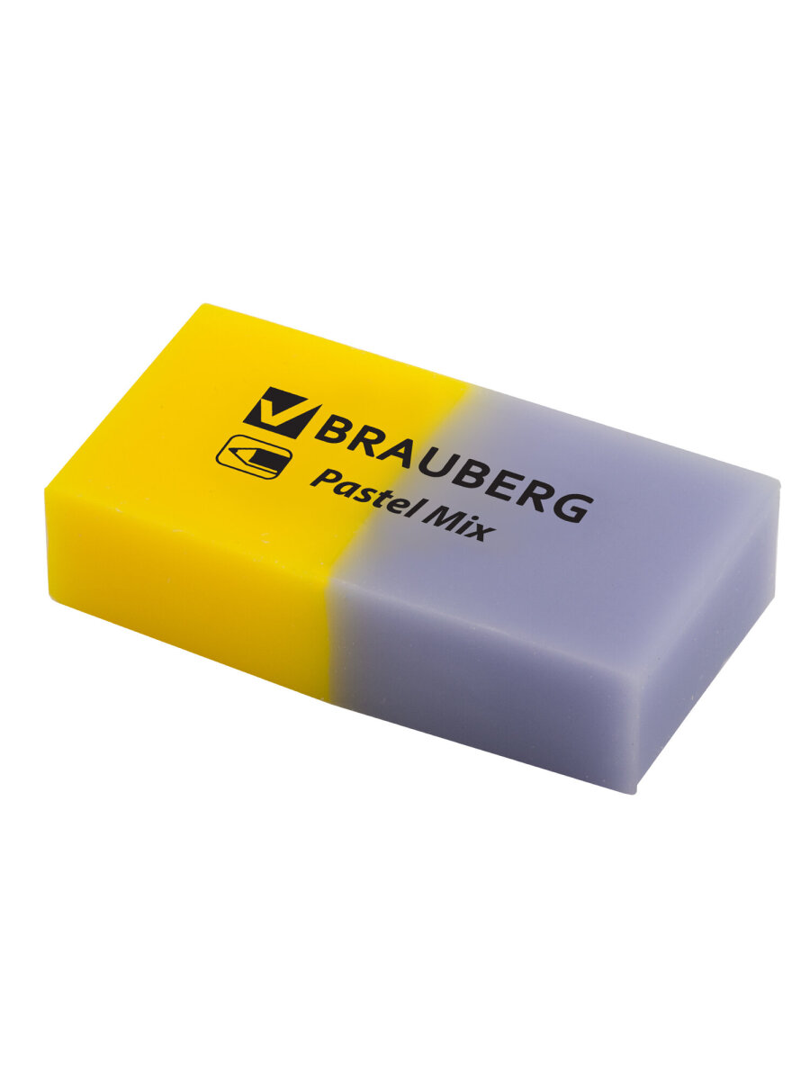 Ластик Brauberg Pastel Mix 6 шт. - фото 11