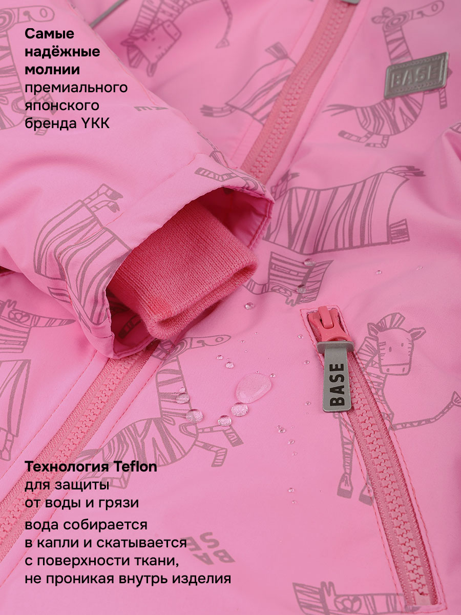 Комбинезон BASE by NIKASTYLE б8м10426 розовый/графит - фото 6