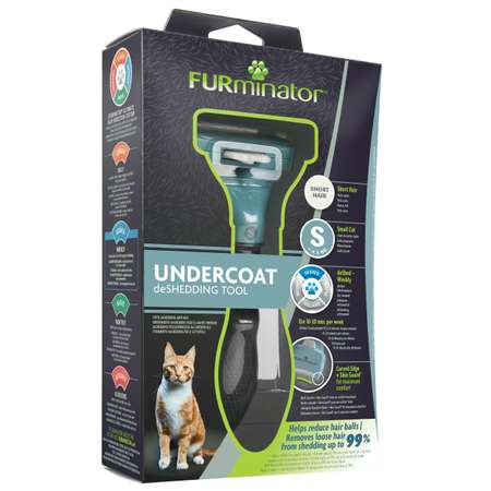 Расческа для кошек FURMINATOR маленьких пород c короткой шерстью S 141198
