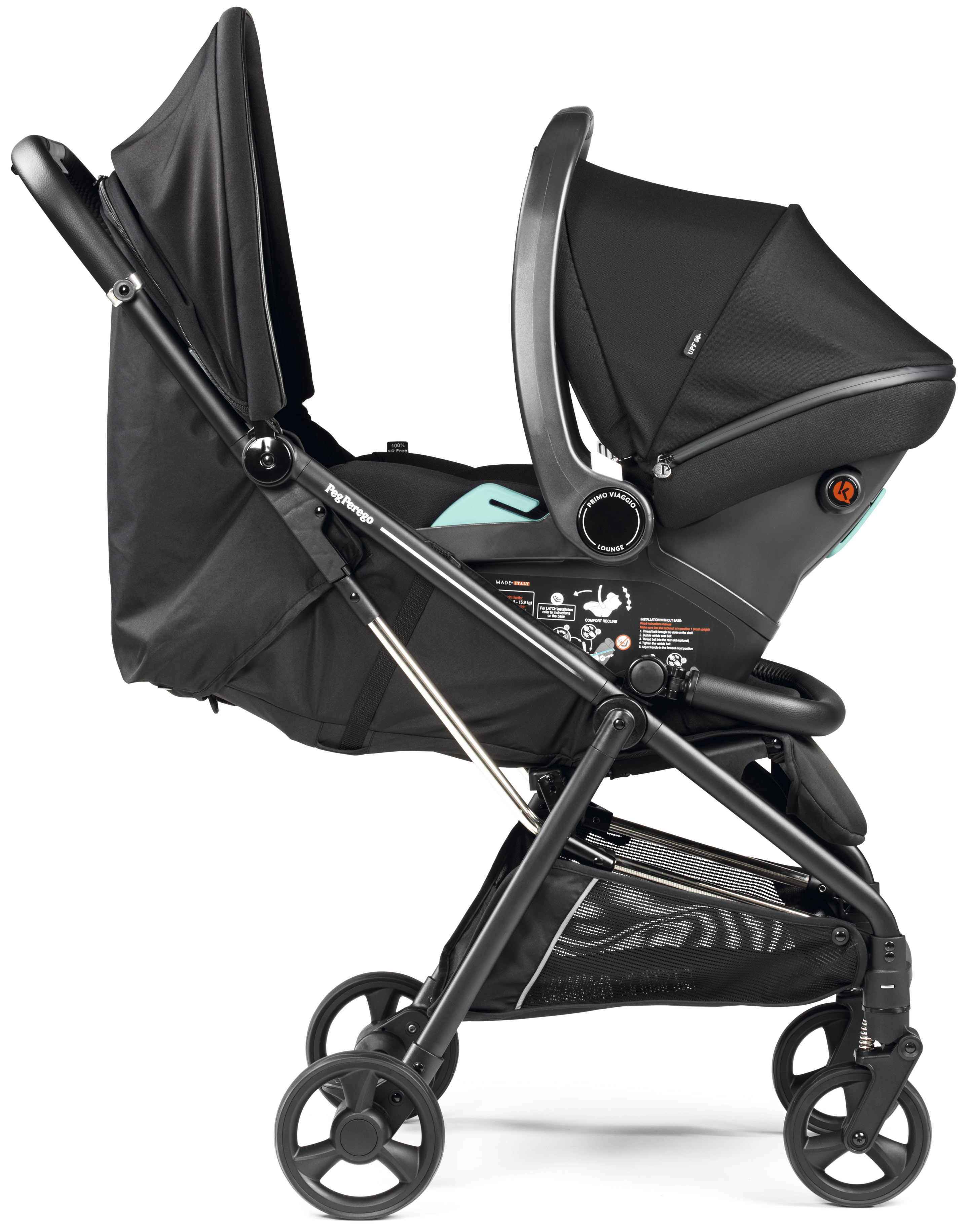 Коляска прогулочная Peg-Perego Selfie Plus черный - фото 12