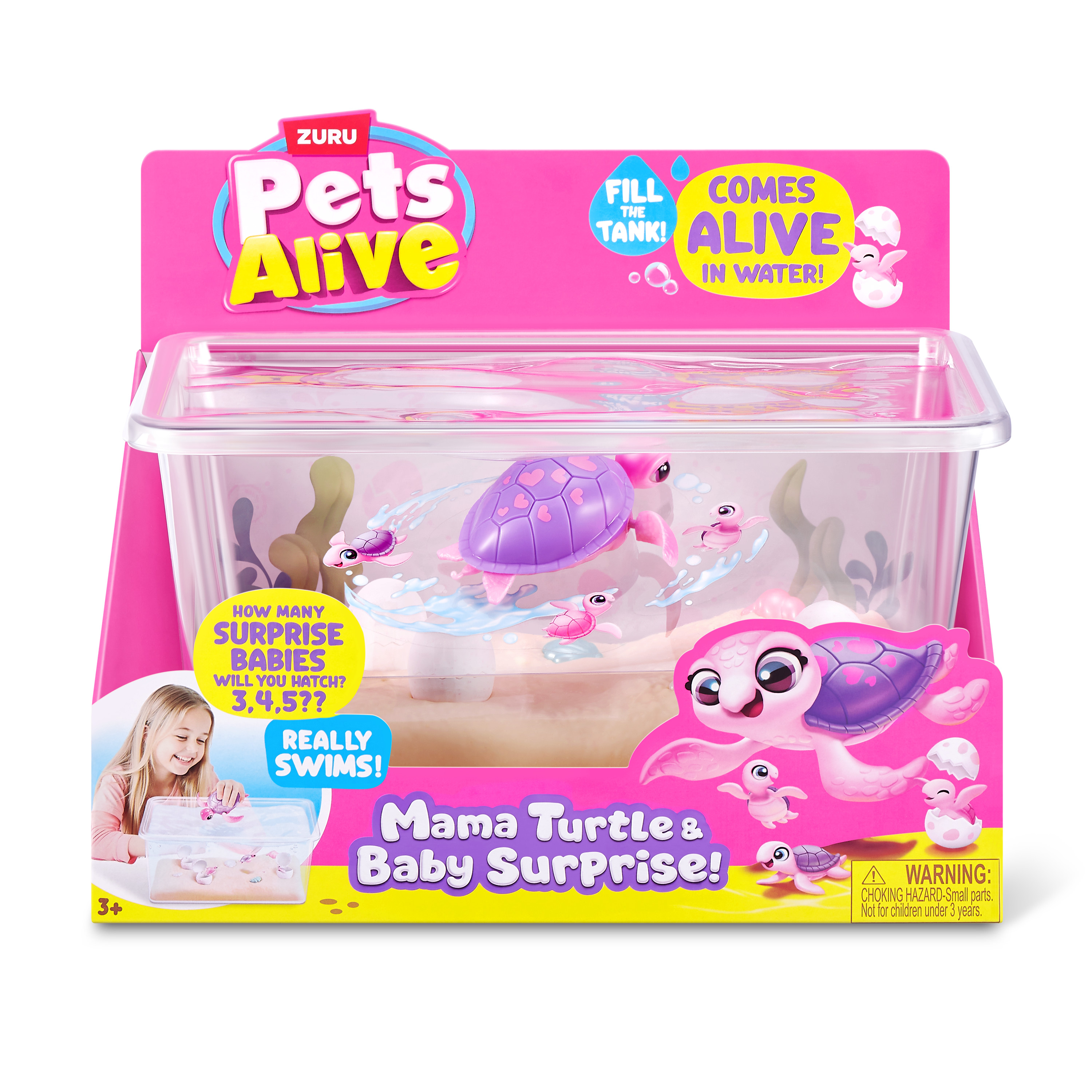 Игровой набор Zuru Pets Alive Мама черепаха с малышами - фото 15