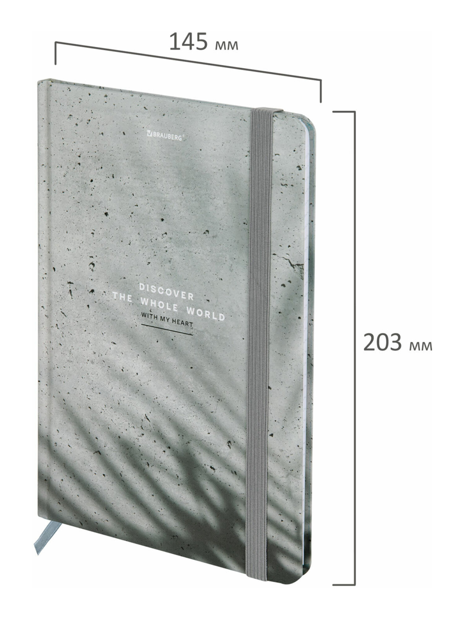 Записная книжка Brauberg серые тени 96 лист. - фото 5