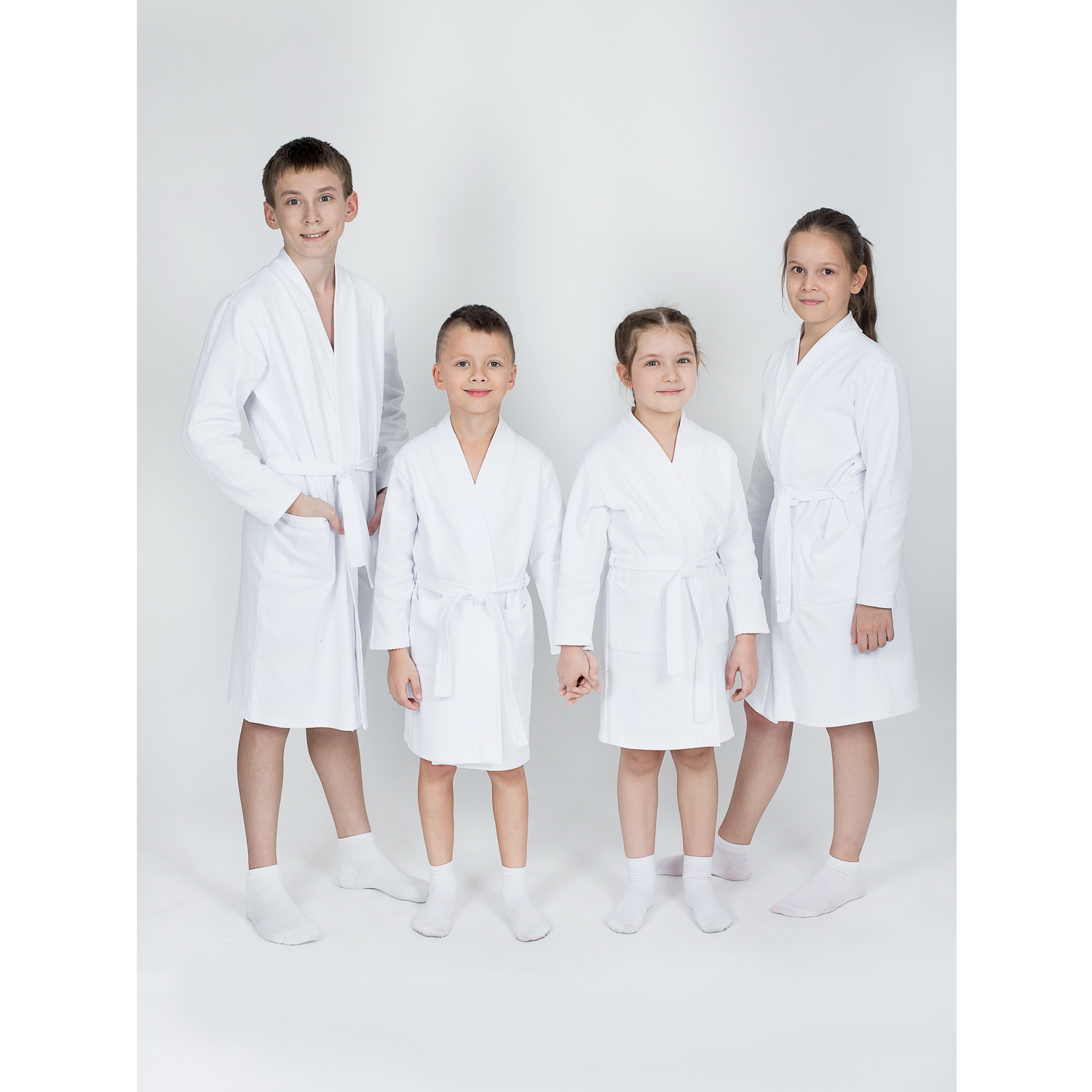 Халат KiMMi co К-1408913 белый - фото 2