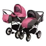 Коляска 2в1 Babyton Dizzy Grey-Pink