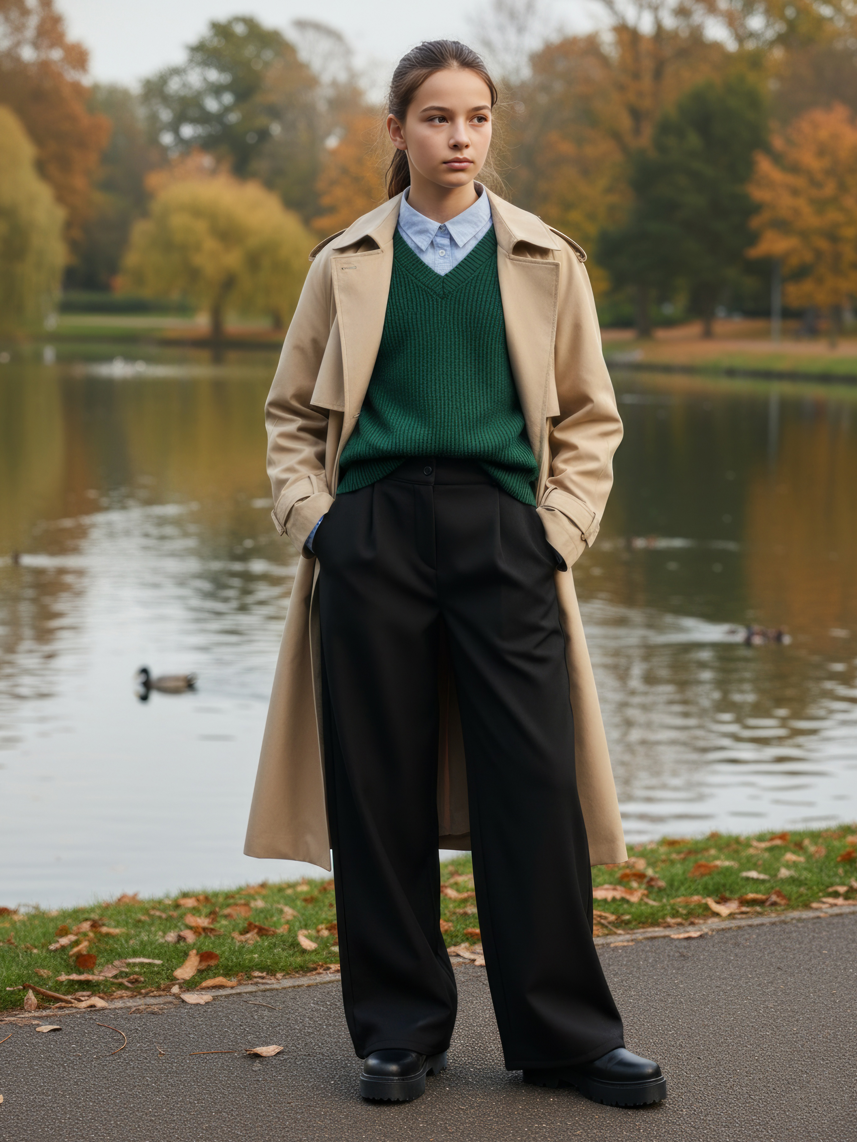 Брюки-палаццо СИНЯЯ МОДА WF501B-H39 - фото 15