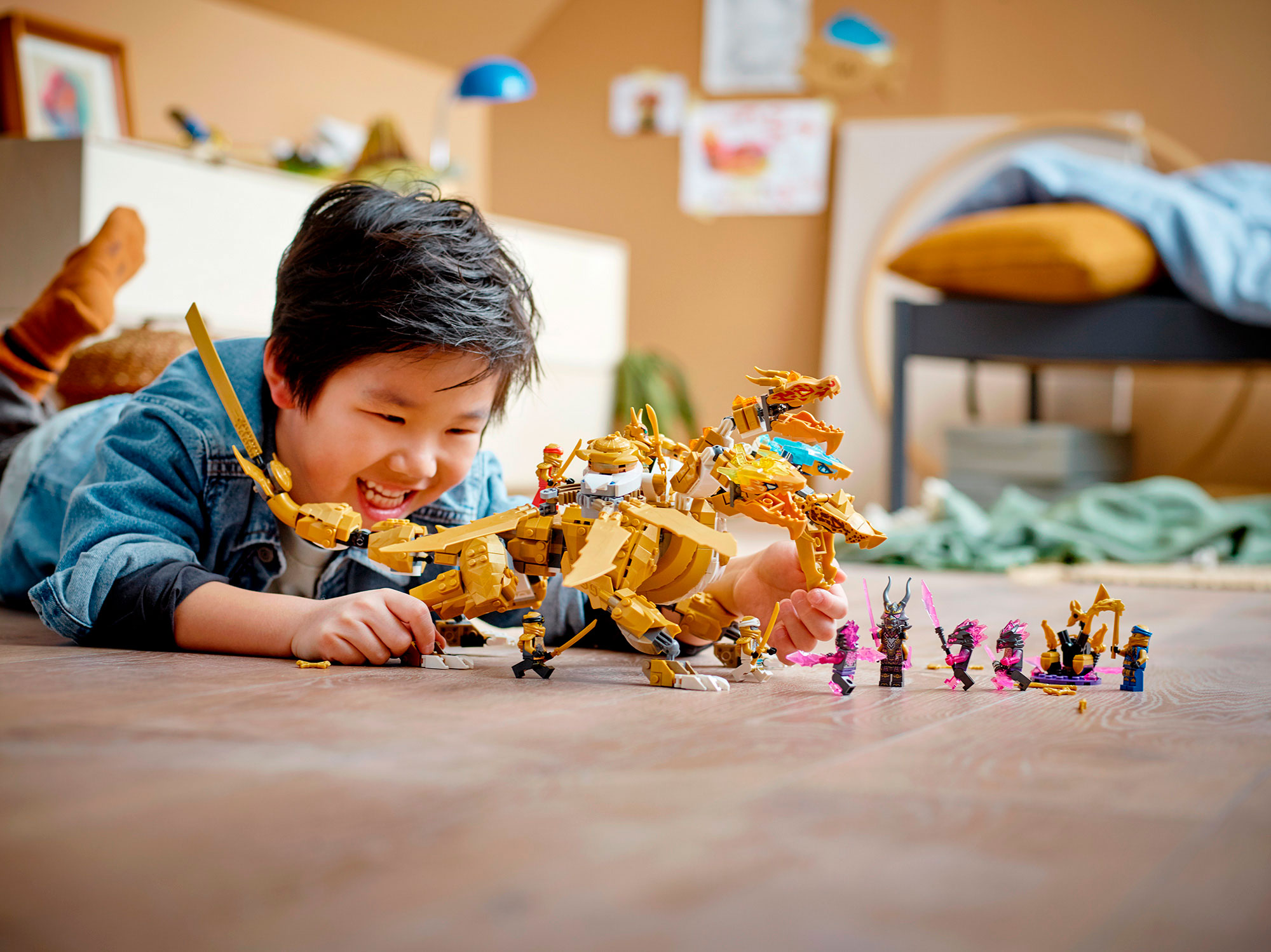 Конструктор LEGO NINJAGO Золотой ультрадракон Ллойда блочный - фото 3