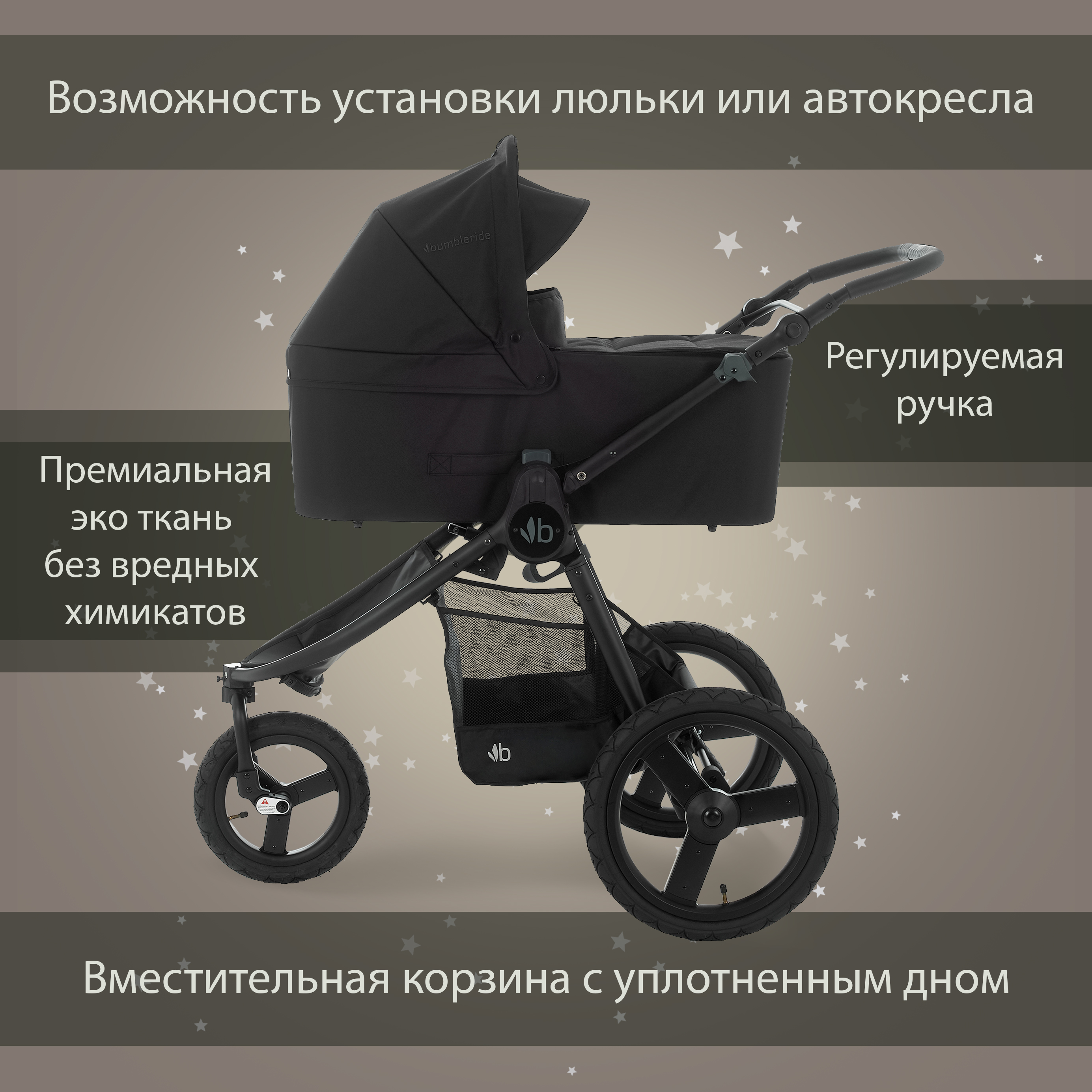 Коляска прогулочная Bumbleride Speed / Supernova синий - фото 10