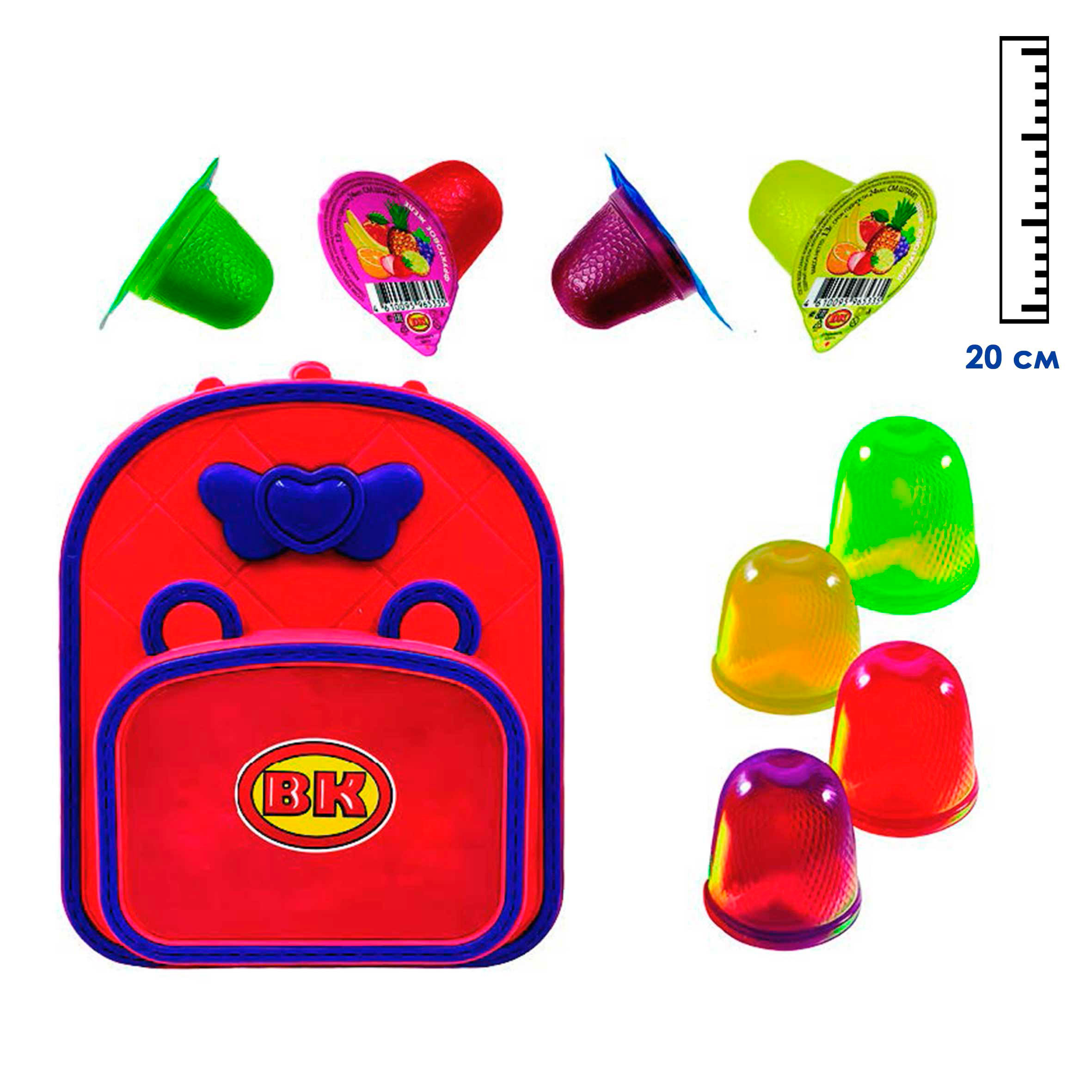 Фруктовое желе с кусочками кокоса Джелли Велли Рюкзачок - фото 1